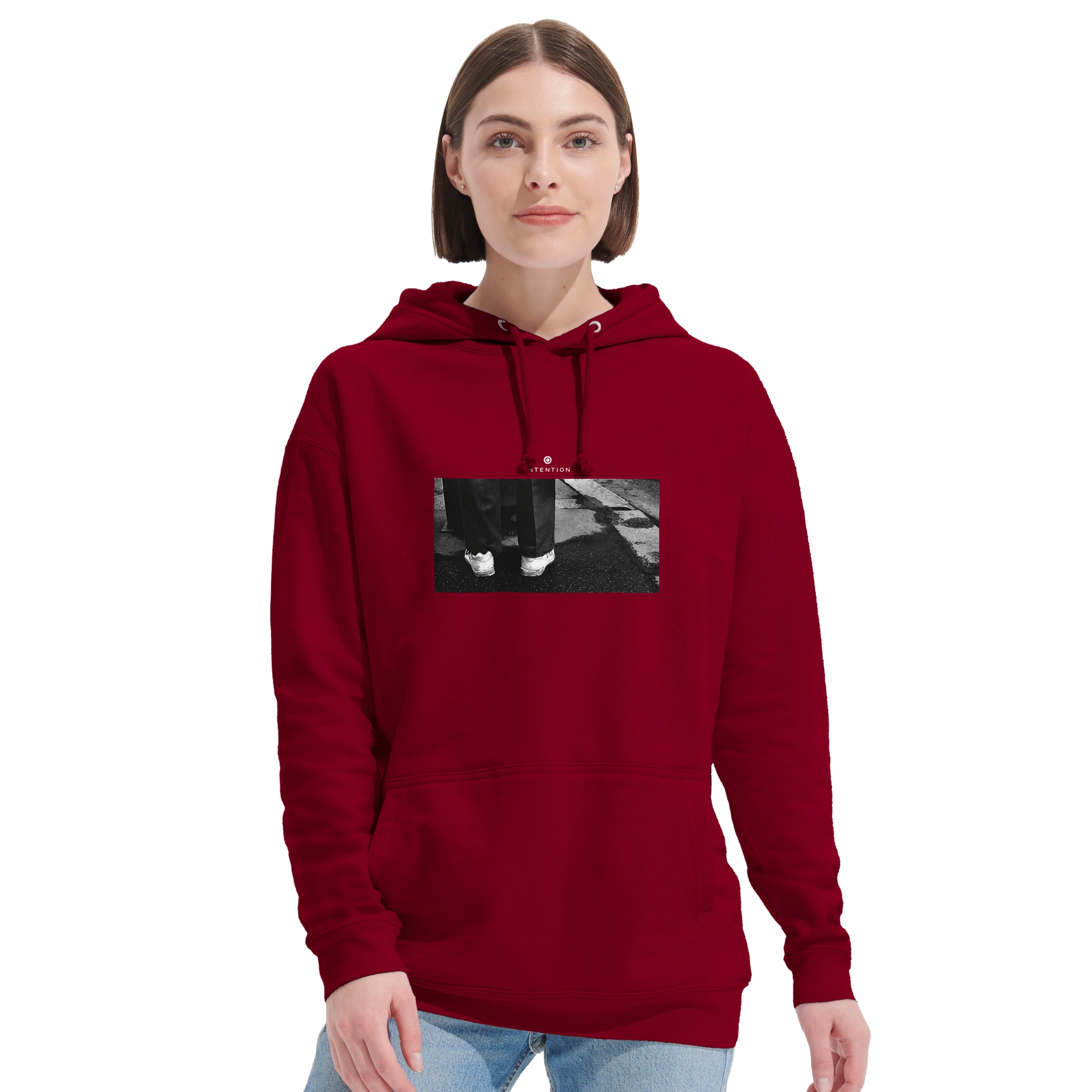Patience - "This is Where He Stood" Hoodie Burgundy 6