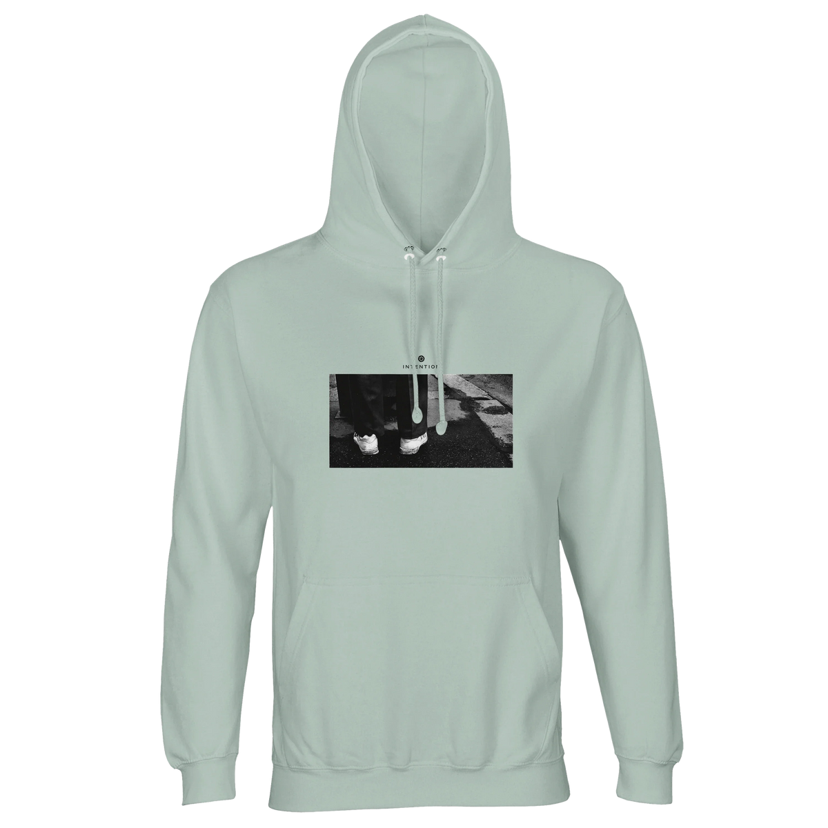 Patience - "This is Where He Stood" Hoodie creamy green 1