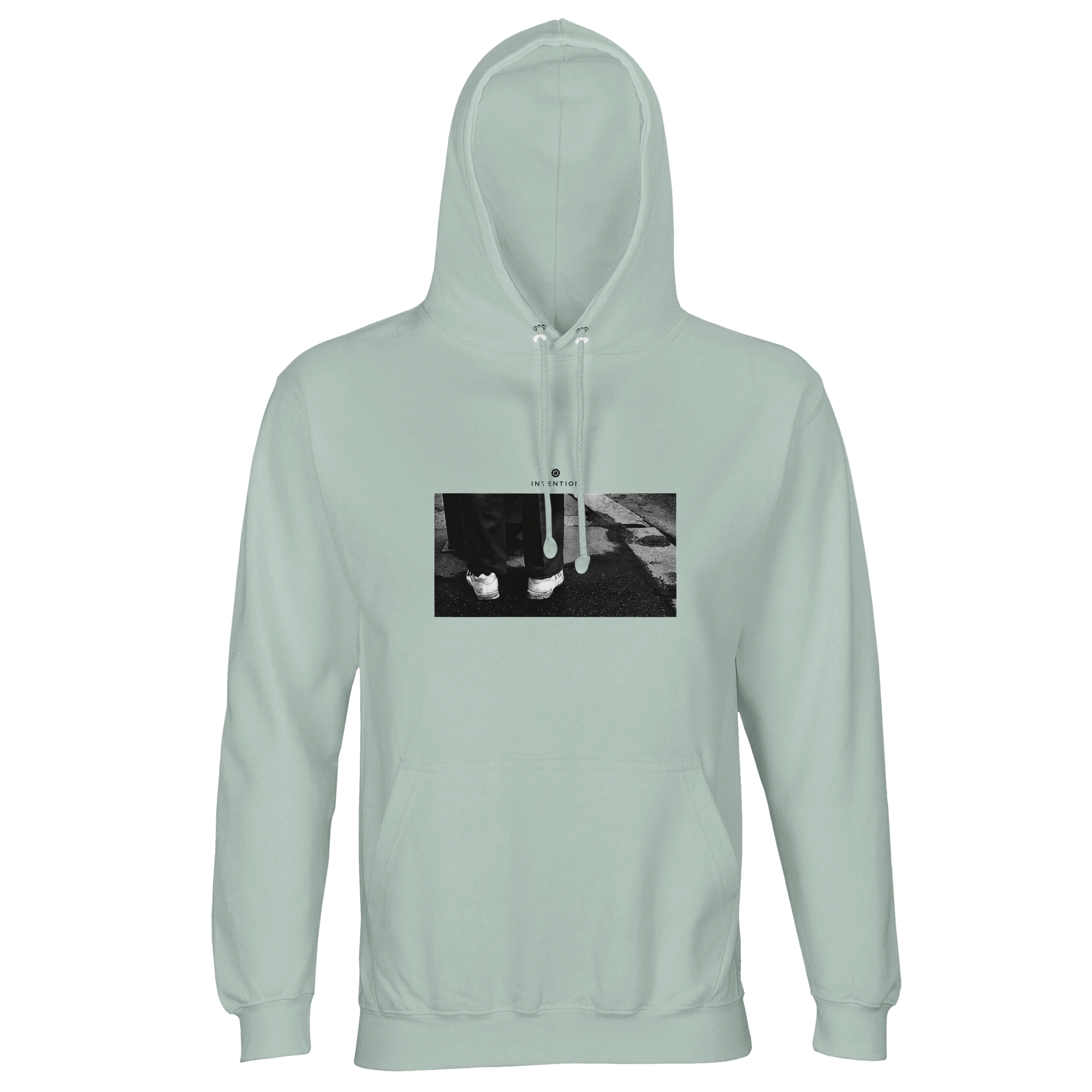 Patience - "This is Where He Stood" Hoodie creamy green 1