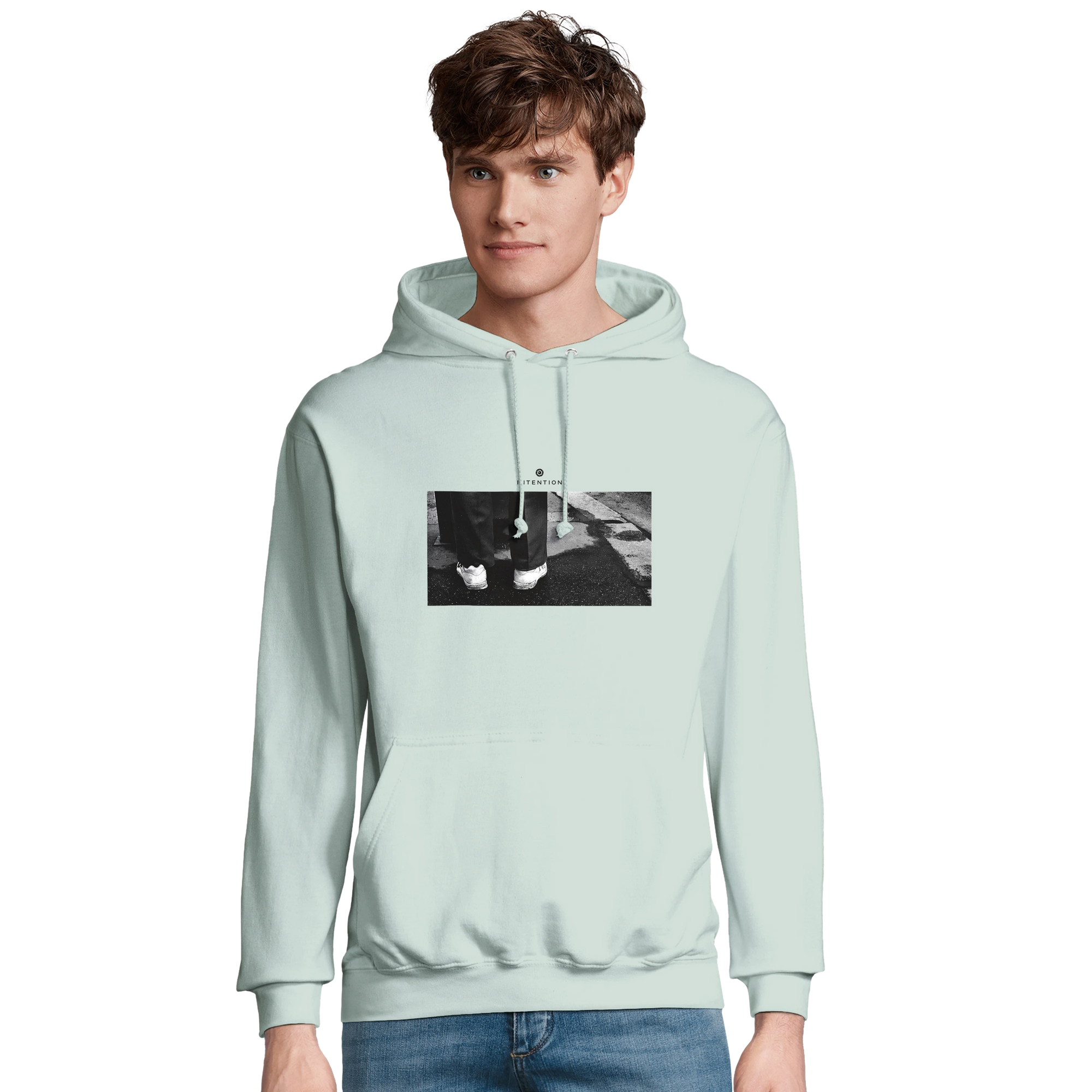 Patience - "This is Where He Stood" Hoodie creamy green 3