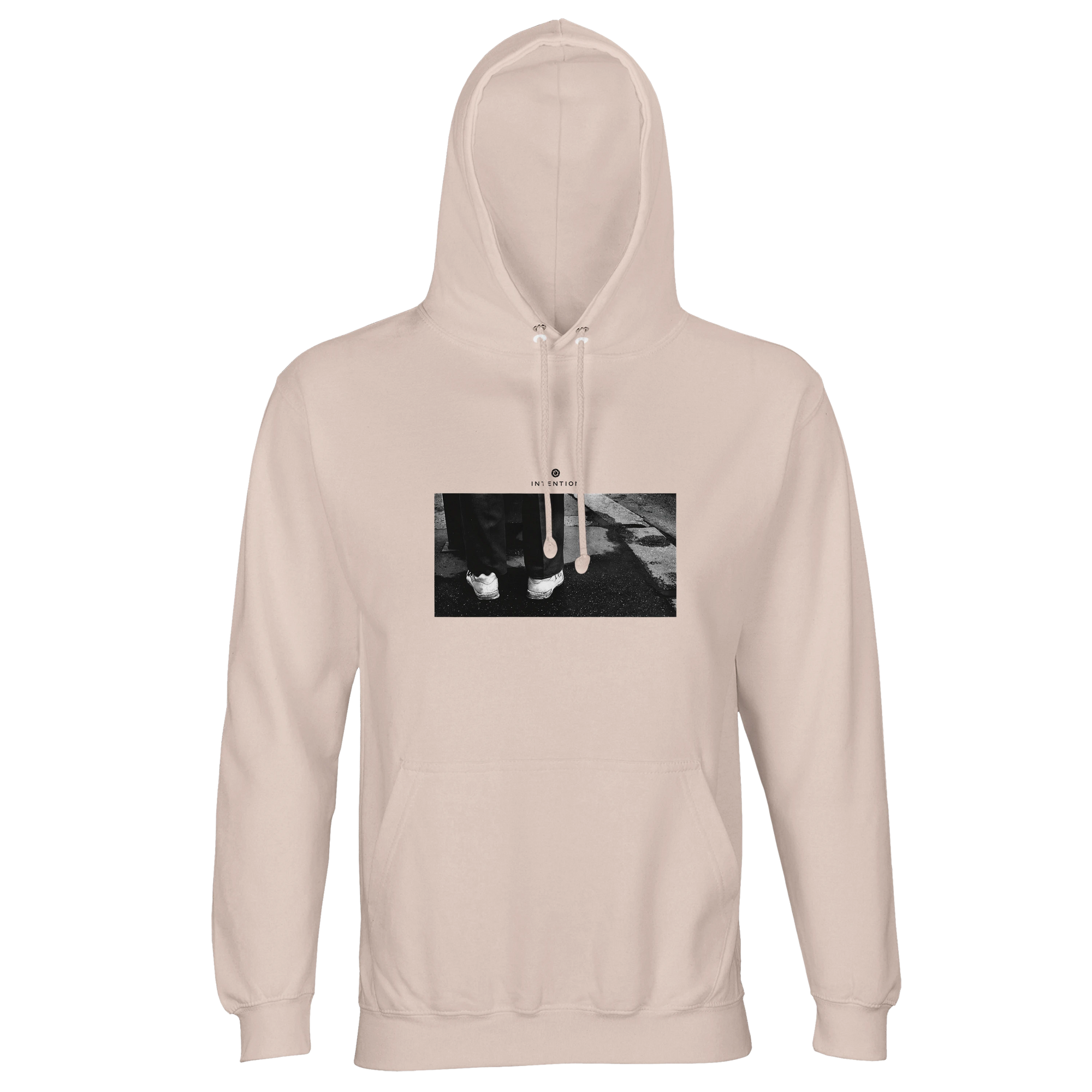 Patience - "This is Where He Stood" Hoodie creamy pink 1