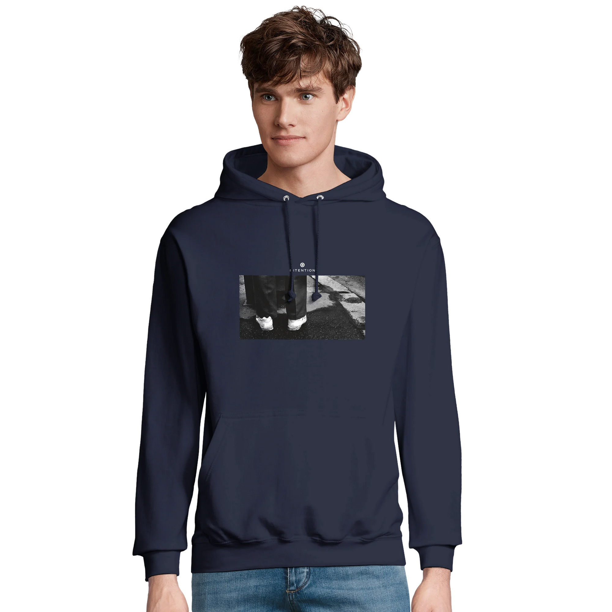 Patience - "This is Where He Stood" Hoodie French Navy 3