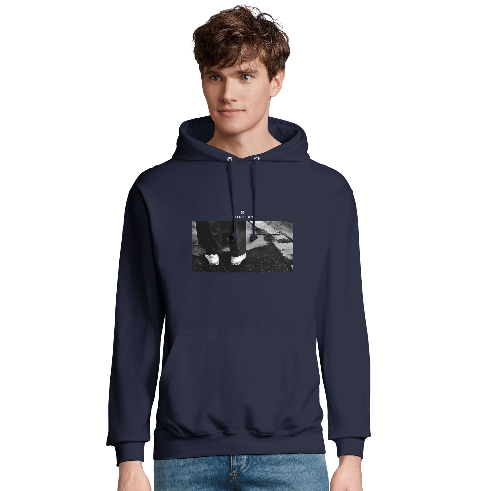 Patience - "This is Where He Stood" Hoodie French Navy 3
