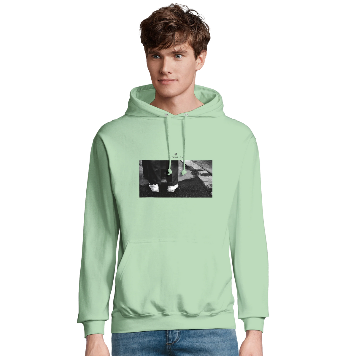 Patience - "This is Where He Stood" Hoodie frozen green 3