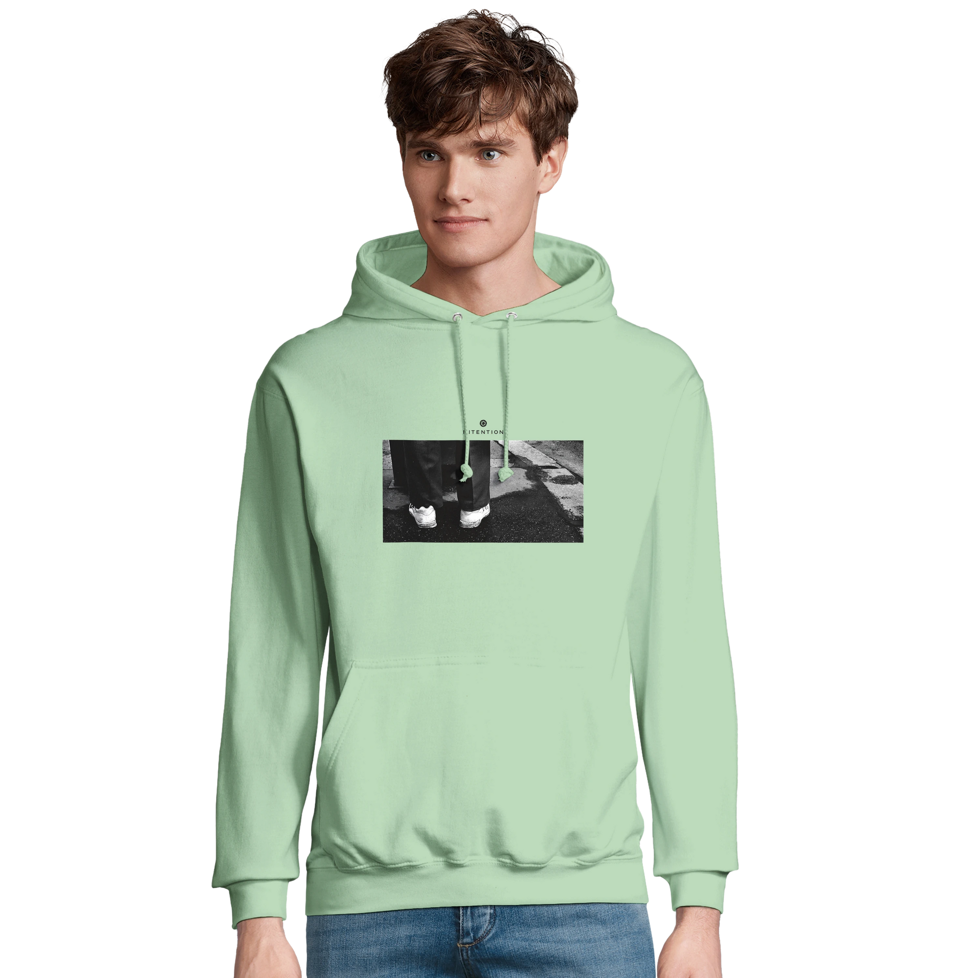 Patience - "This is Where He Stood" Hoodie frozen green 3