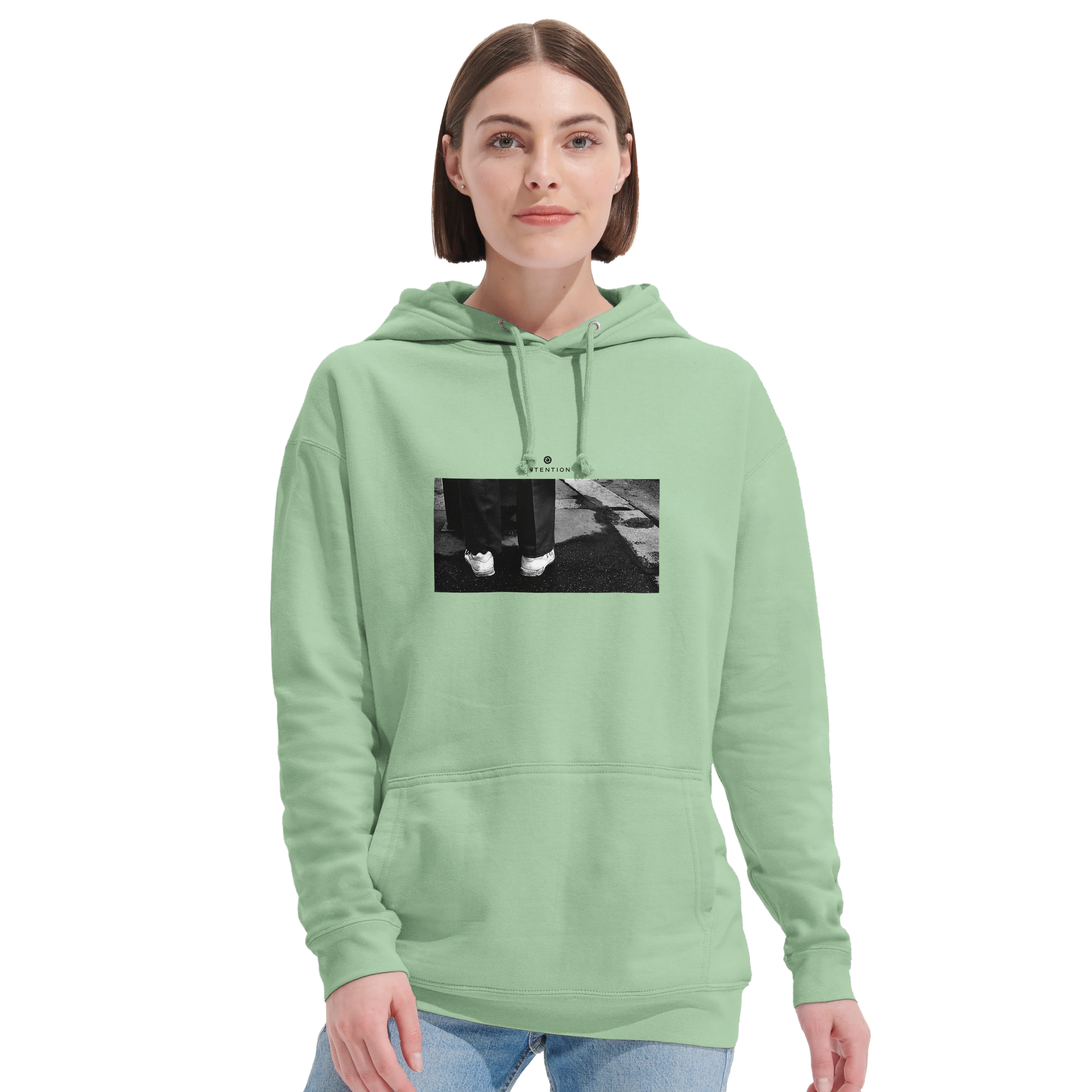 Patience - "This is Where He Stood" Hoodie frozen green 5