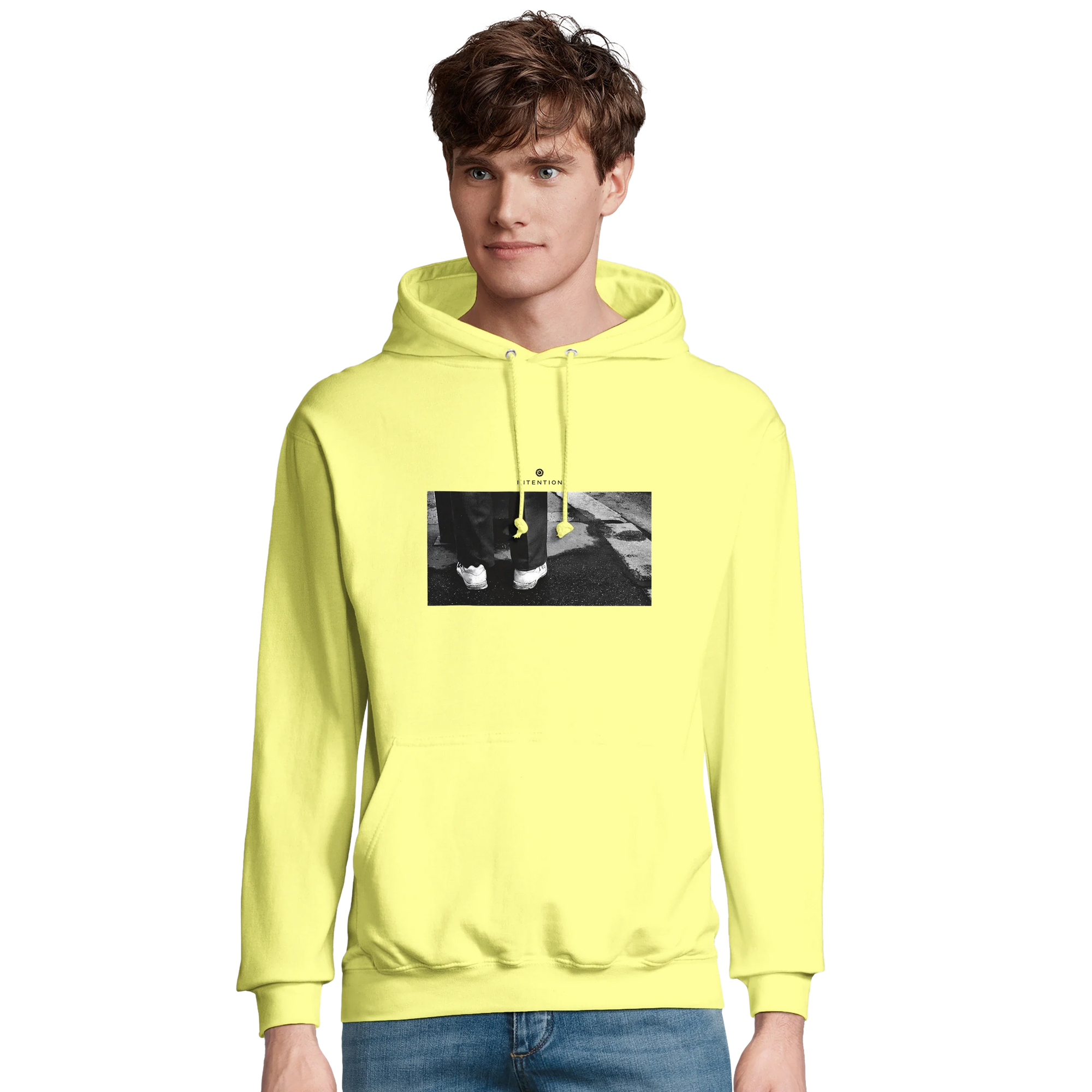 Patience - "This is Where He Stood" Hoodie Light Yellow 3