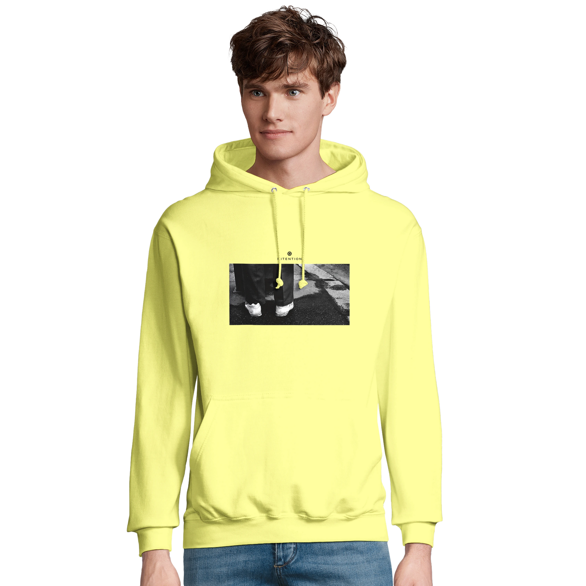 Patience - "This is Where He Stood" Hoodie Light Yellow 3