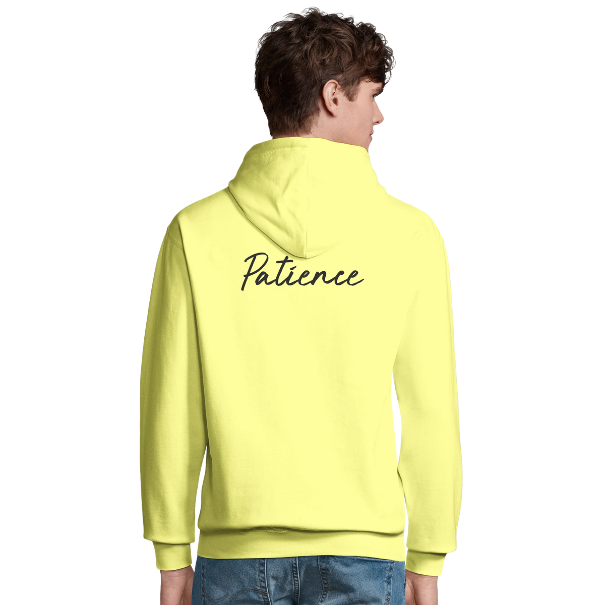 Patience - "This is Where He Stood" Hoodie Light Yellow 4