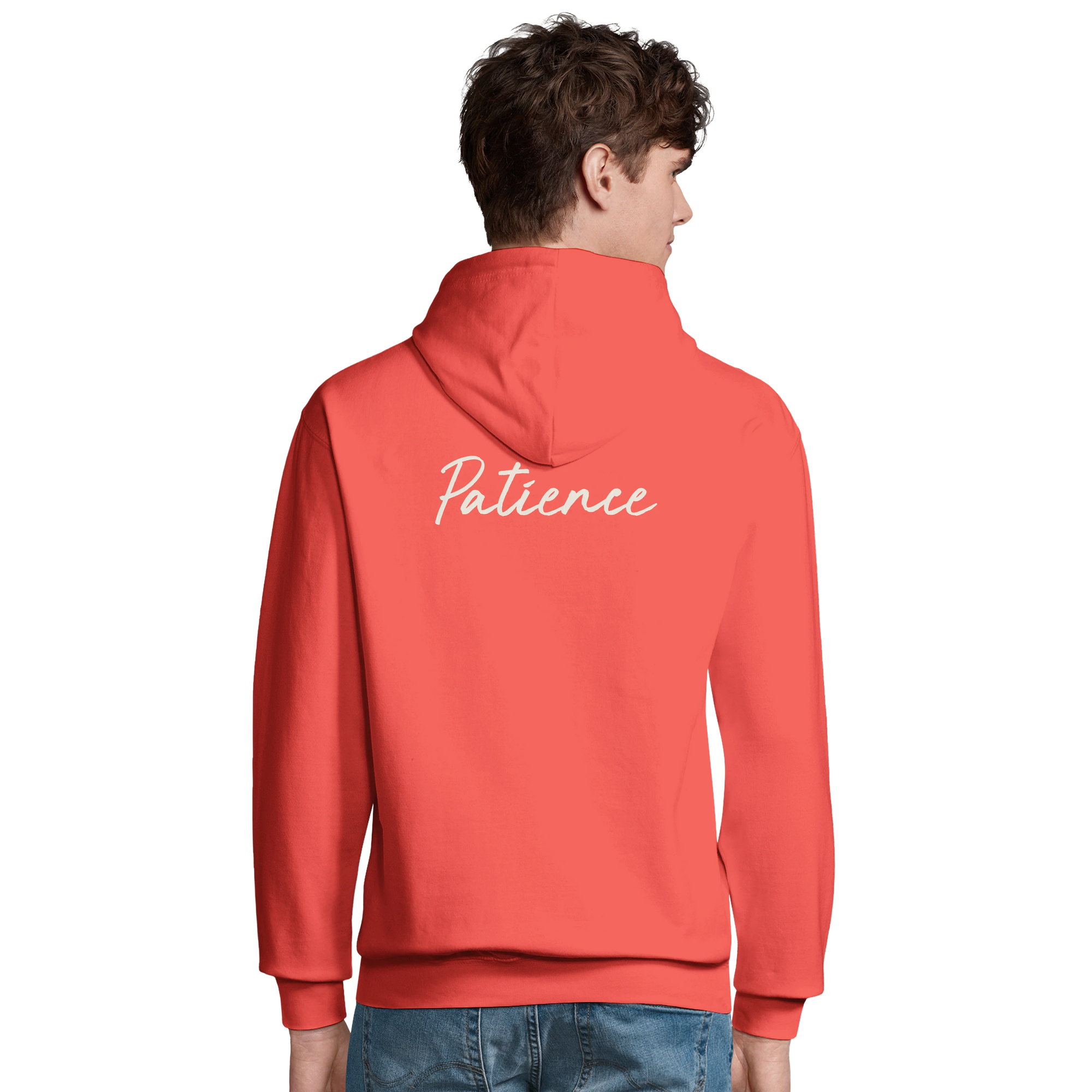 Patience - "This is Where He Stood" Hoodie pop orange 4