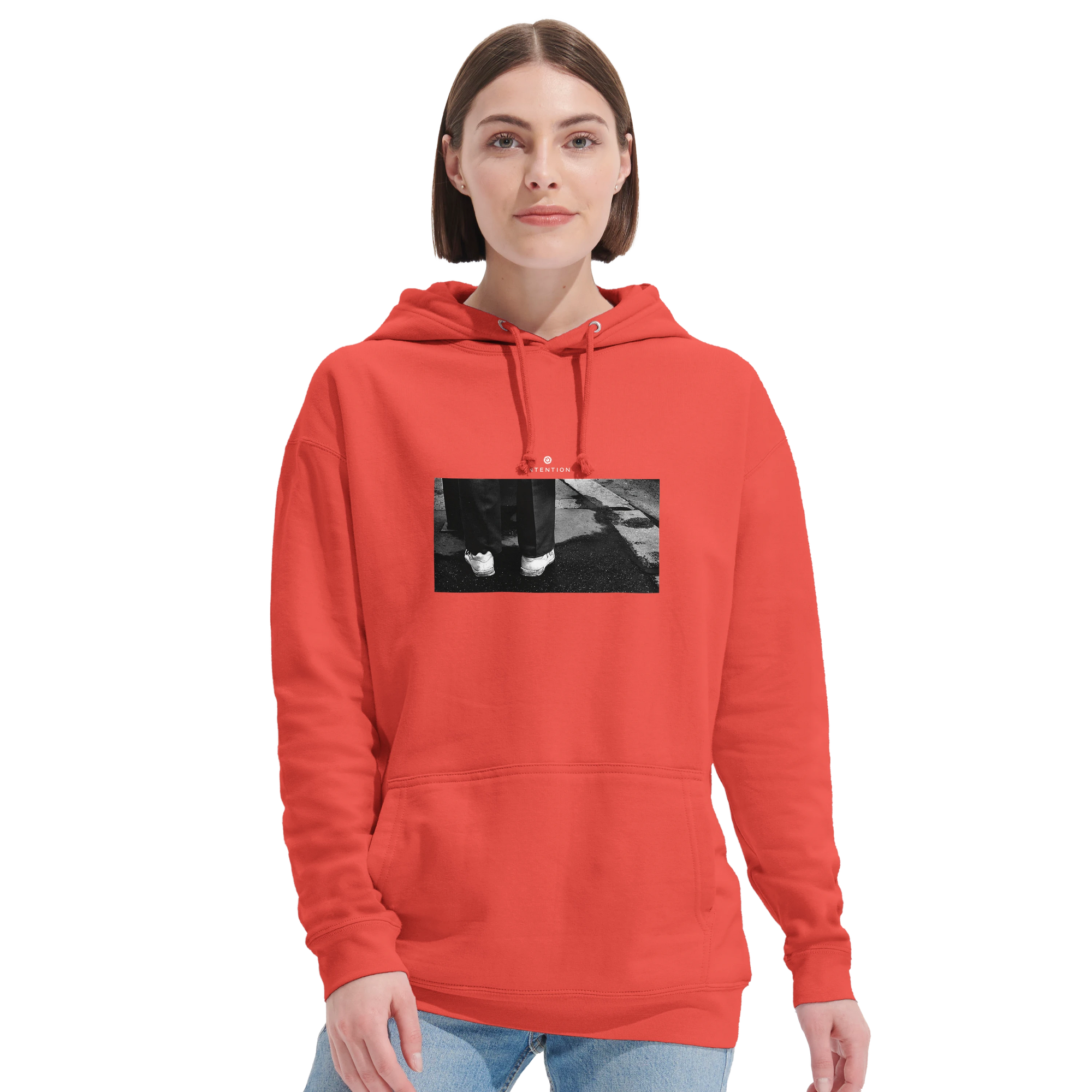 Patience - "This is Where He Stood" Hoodie pop orange 5