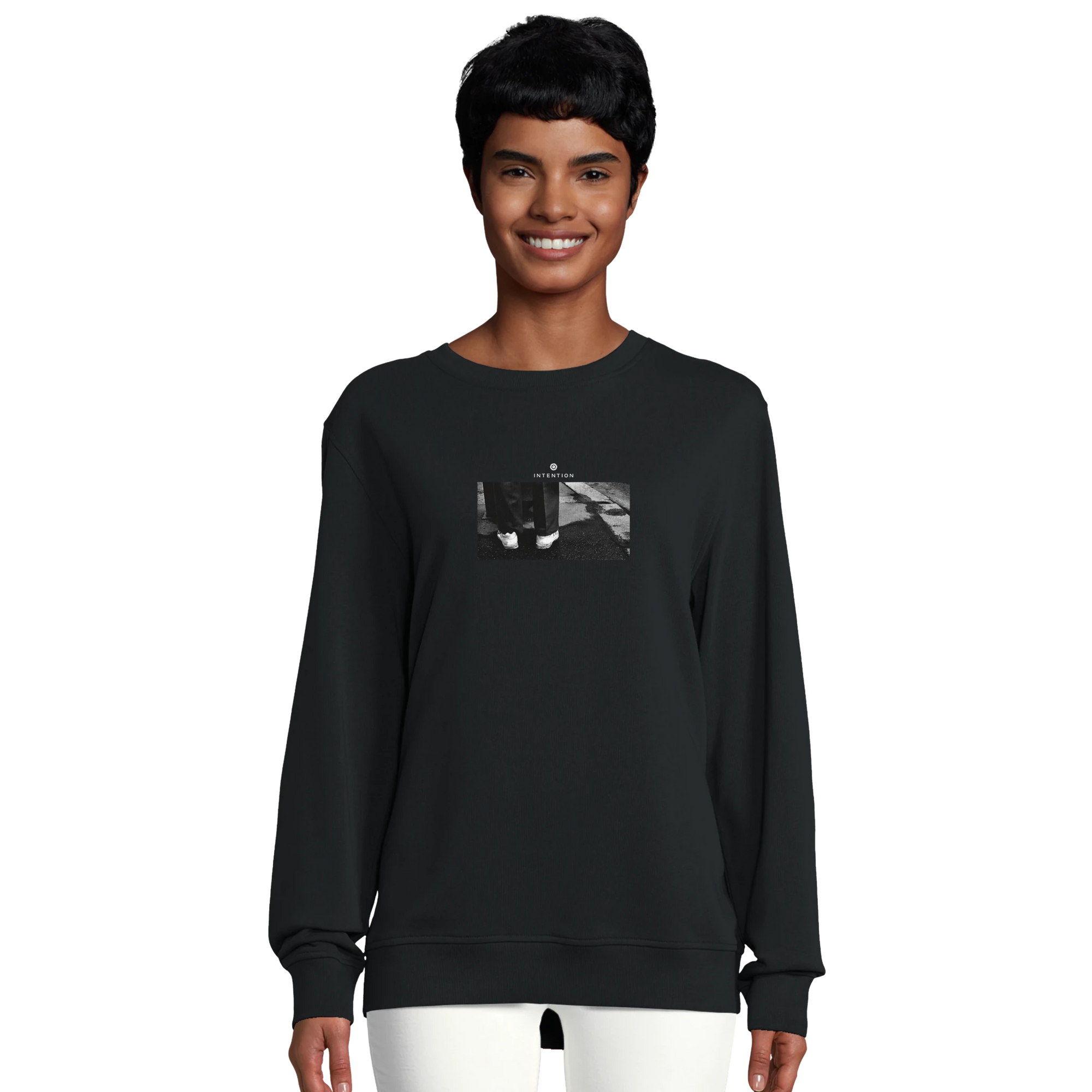 Patience - "This is Where He Stood" Sweatshirt Black XS 44