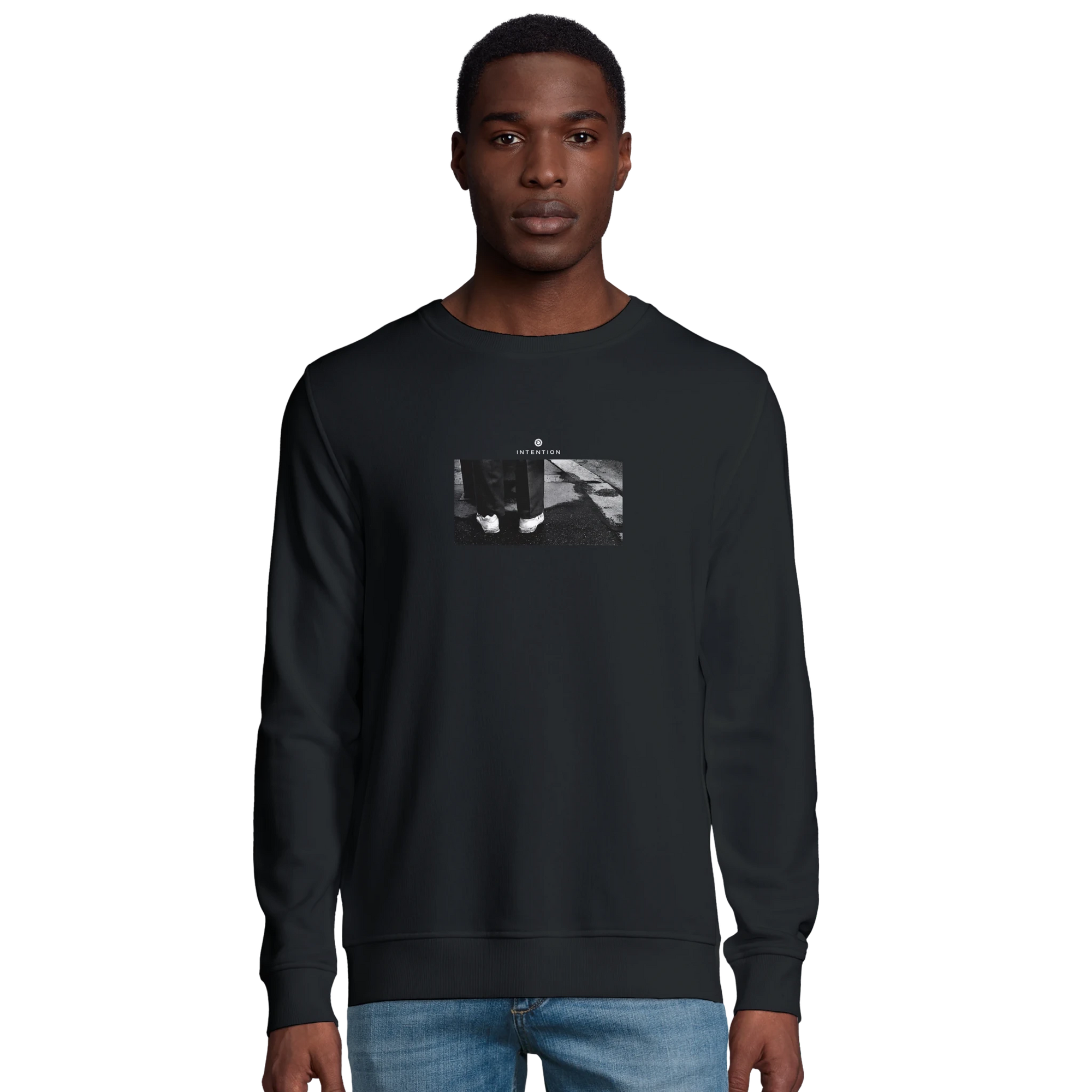 Patience - "This is Where He Stood" Sweatshirt Black XS 42