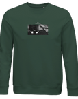 Patience - "This is Where He Stood" Sweatshirt Bottle Green XS 28