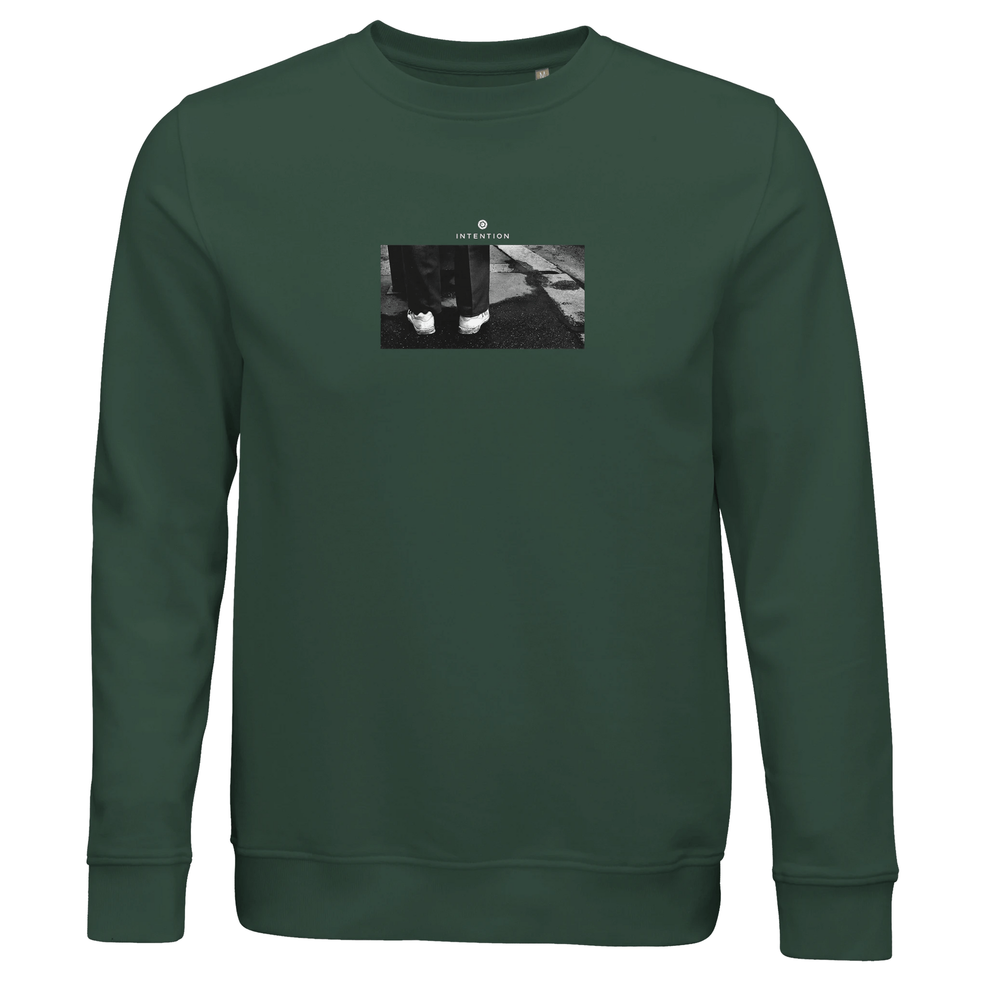 Patience - "This is Where He Stood" Sweatshirt Bottle Green XS 28