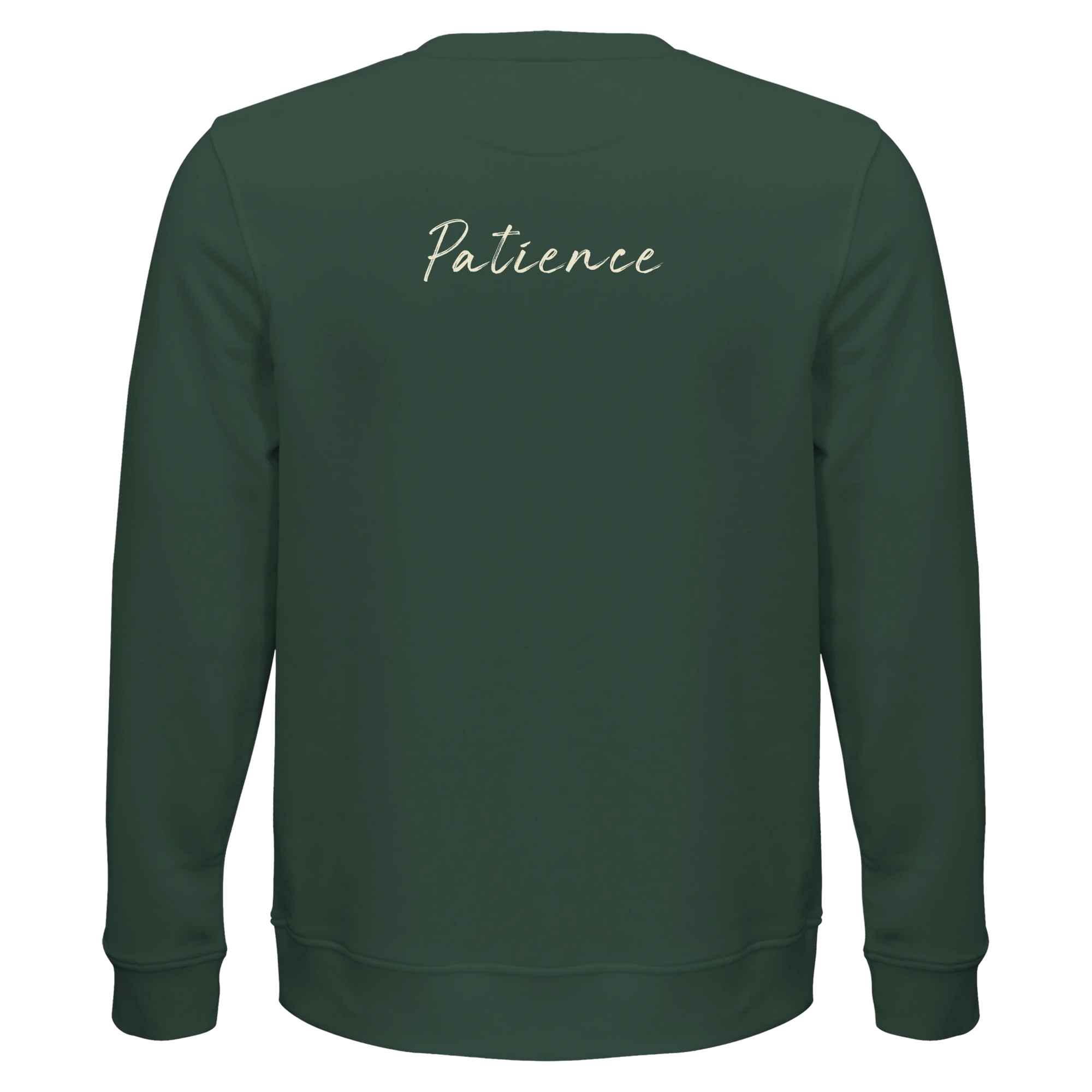 Patience - "This is Where He Stood" Sweatshirt Bottle Green XS 29