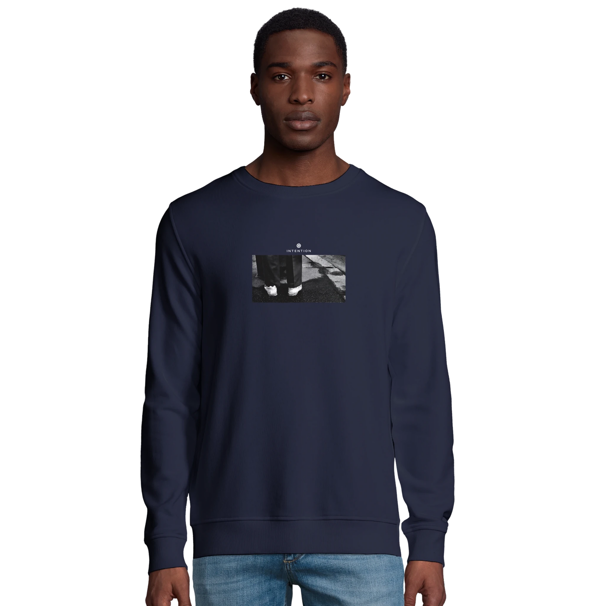 Patience - "This is Where He Stood" Sweatshirt French Navy XS 36