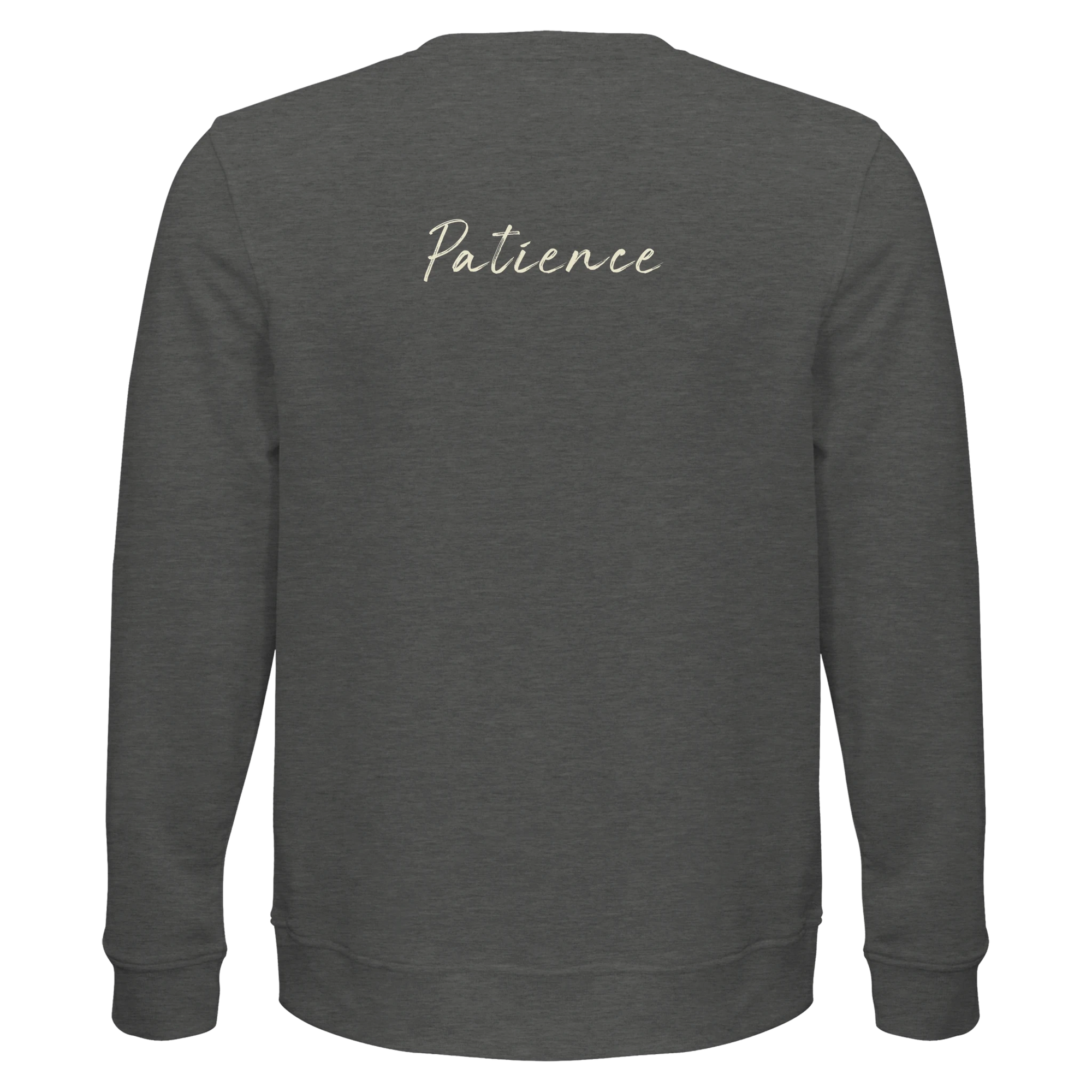 Patience - "This is Where He Stood" Sweatshirt Grey Melange XS 11