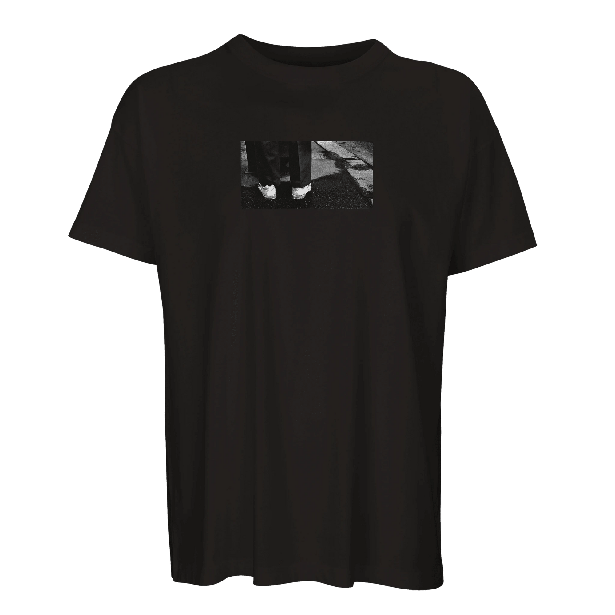 Patience  T-shirt  "This is Where He Stood"Deep Black 1