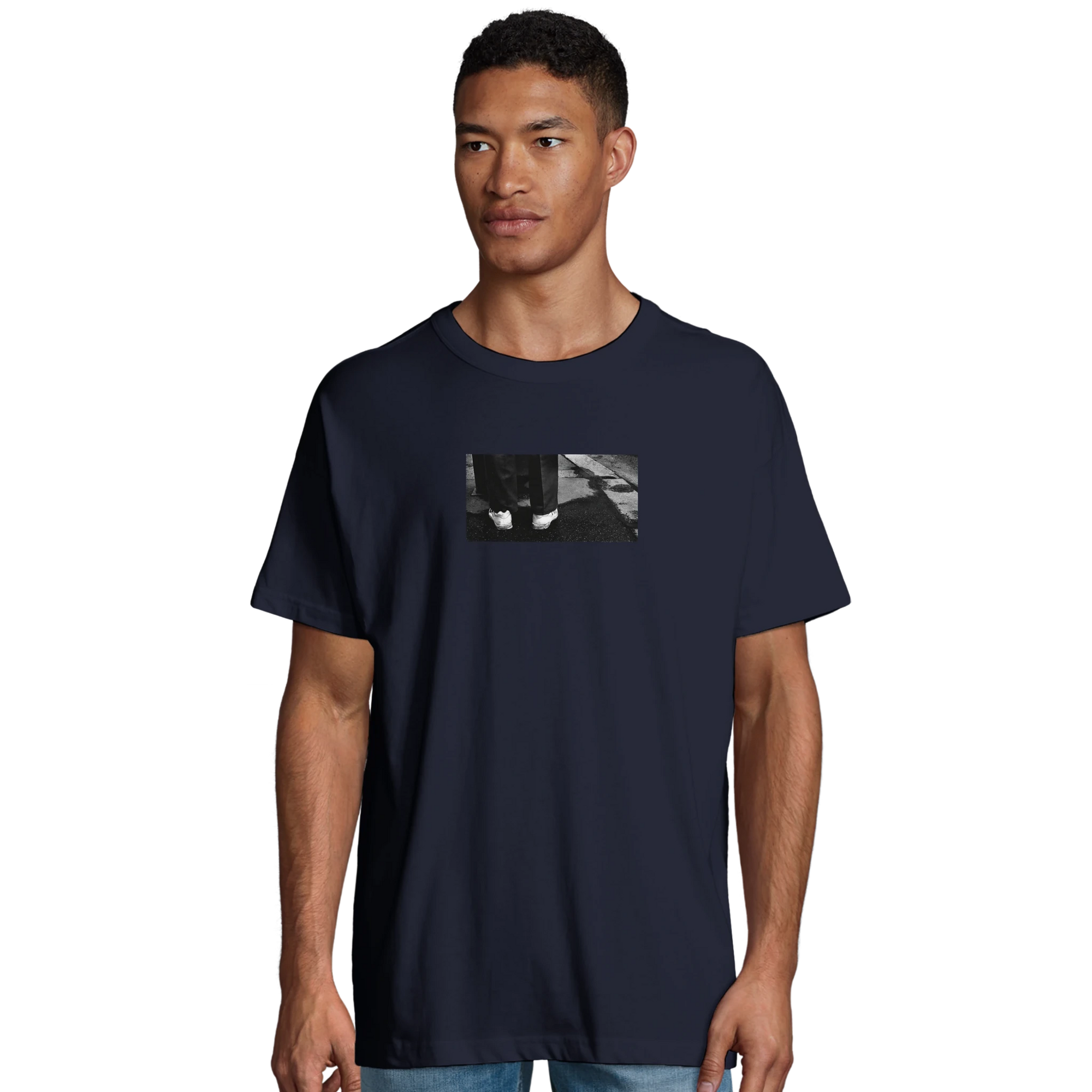 Patience - "This is Where He Stood" T-shirt French Navy S 31