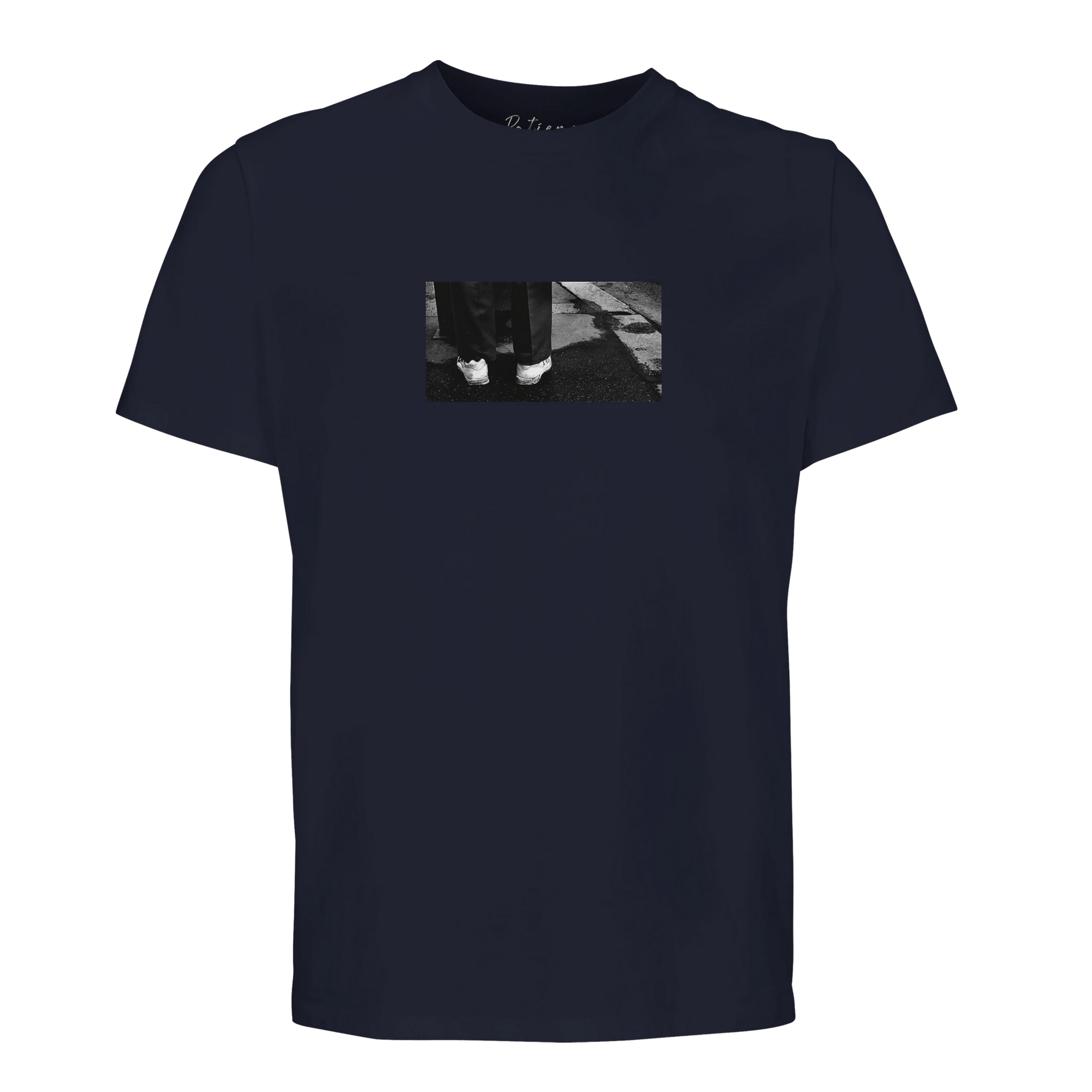 Patience - "This is Where He Stood" T-shirt French Navy XS 70