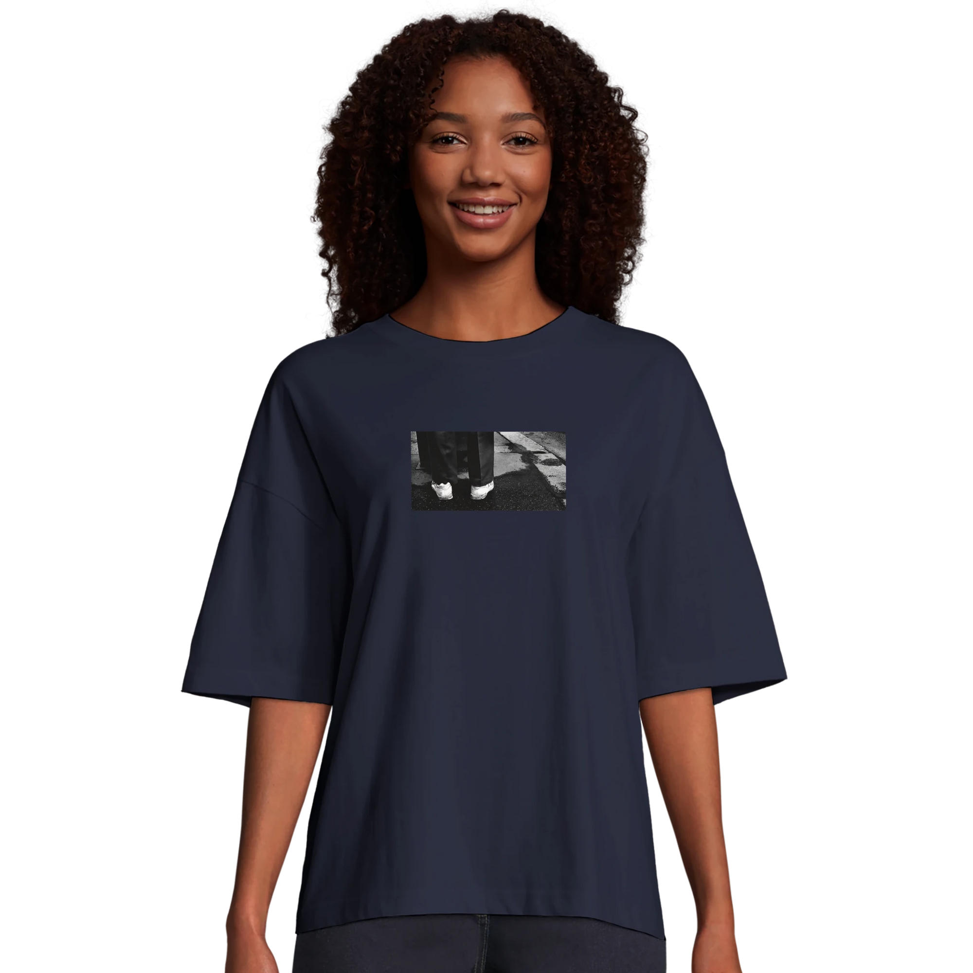 Patience - "This is Where He Stood" T-shirt French Navy XS 27