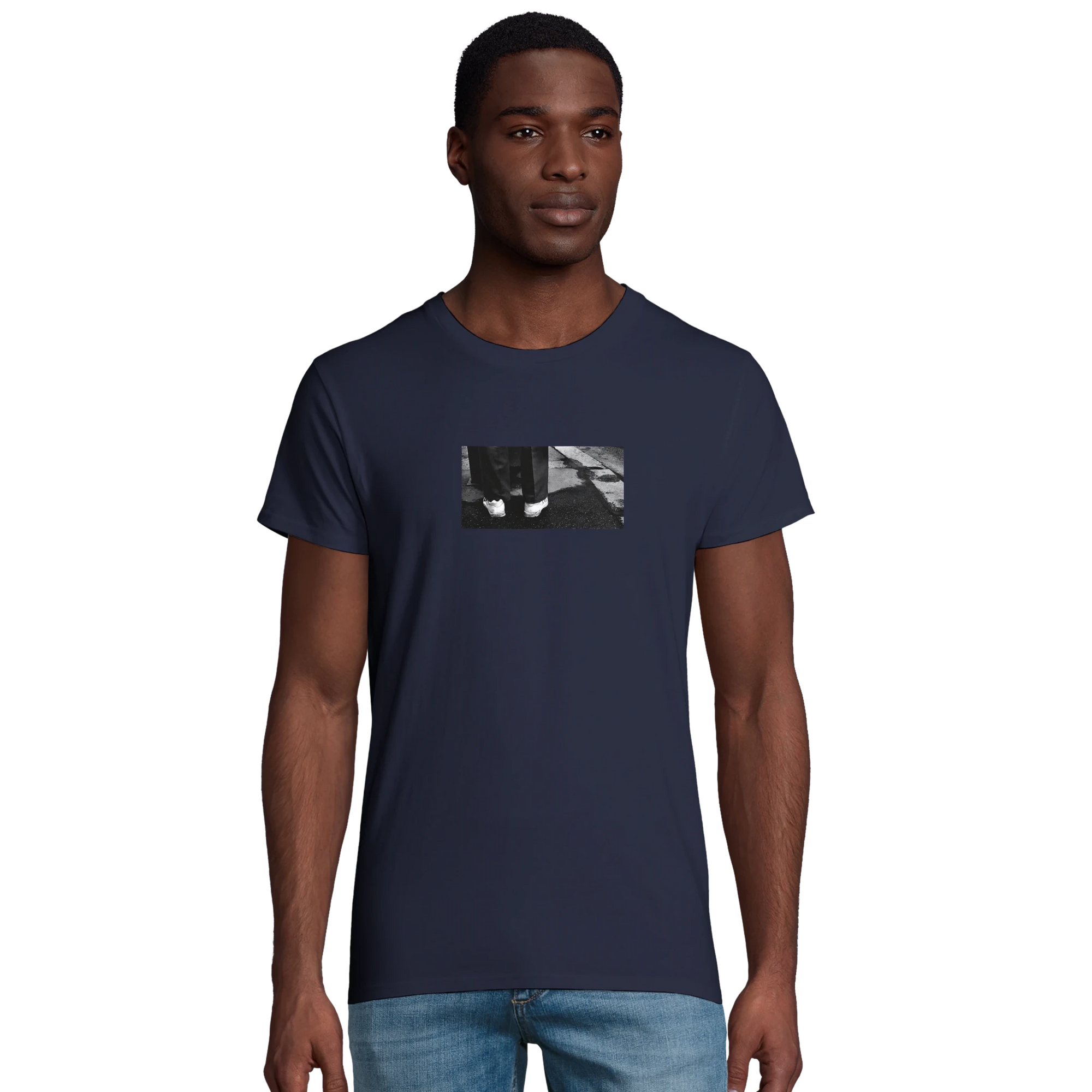 Patience - "This is Where He Stood" T-shirt French Navy XS 4
