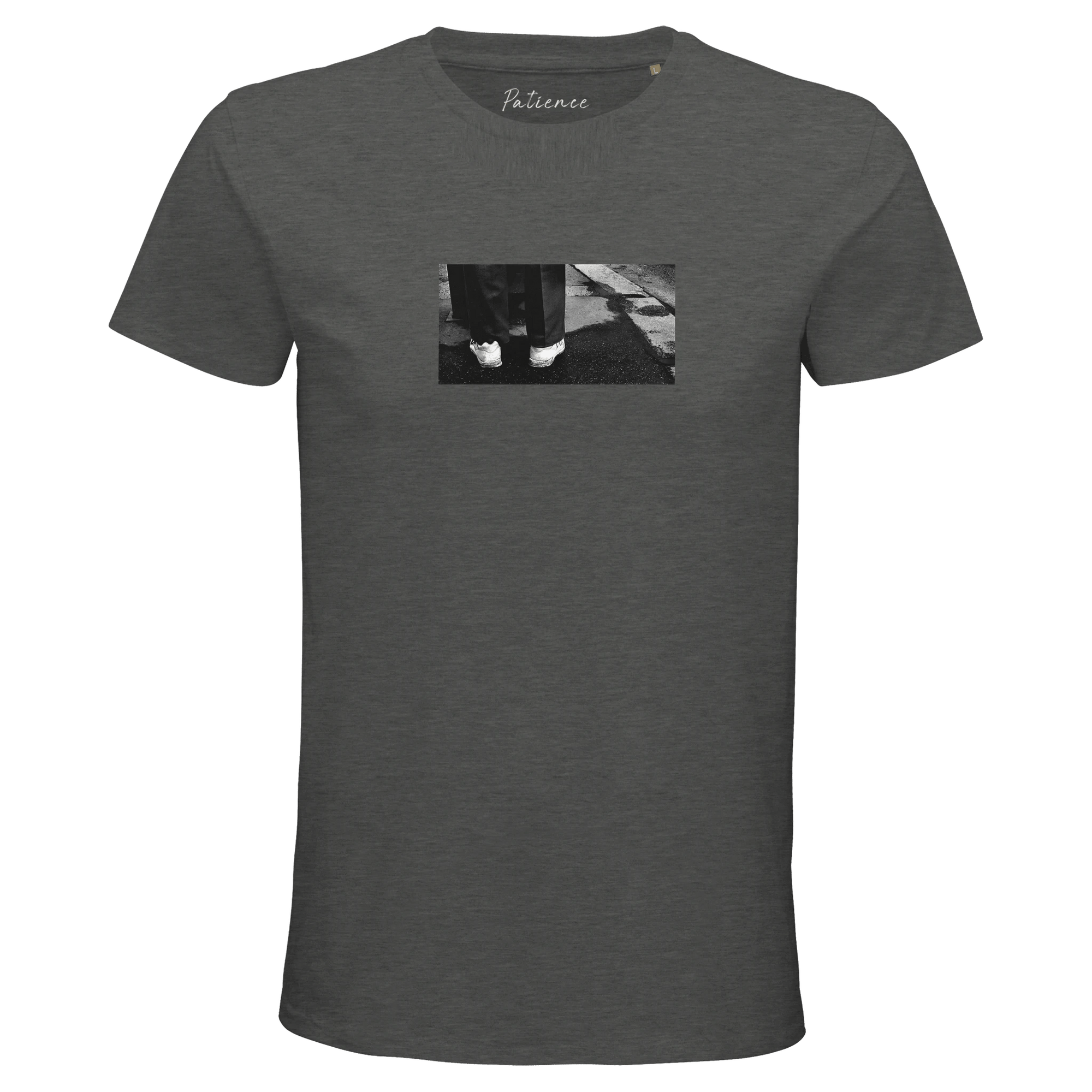 Patience - "This is Where He Stood" T-shirt Grey Melange XS 12