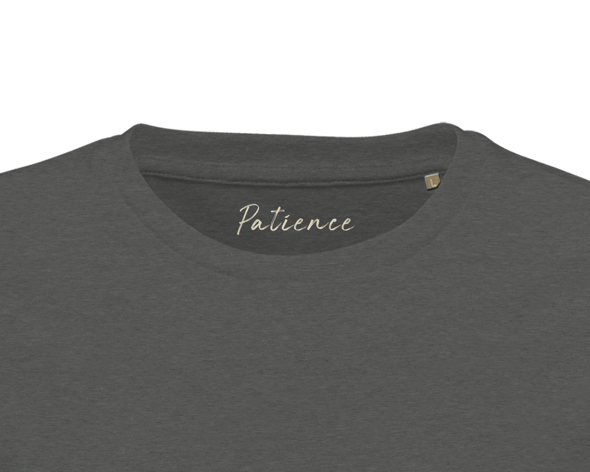 Patience - "This is Where He Stood" T-shirt Grey Melange XS 2