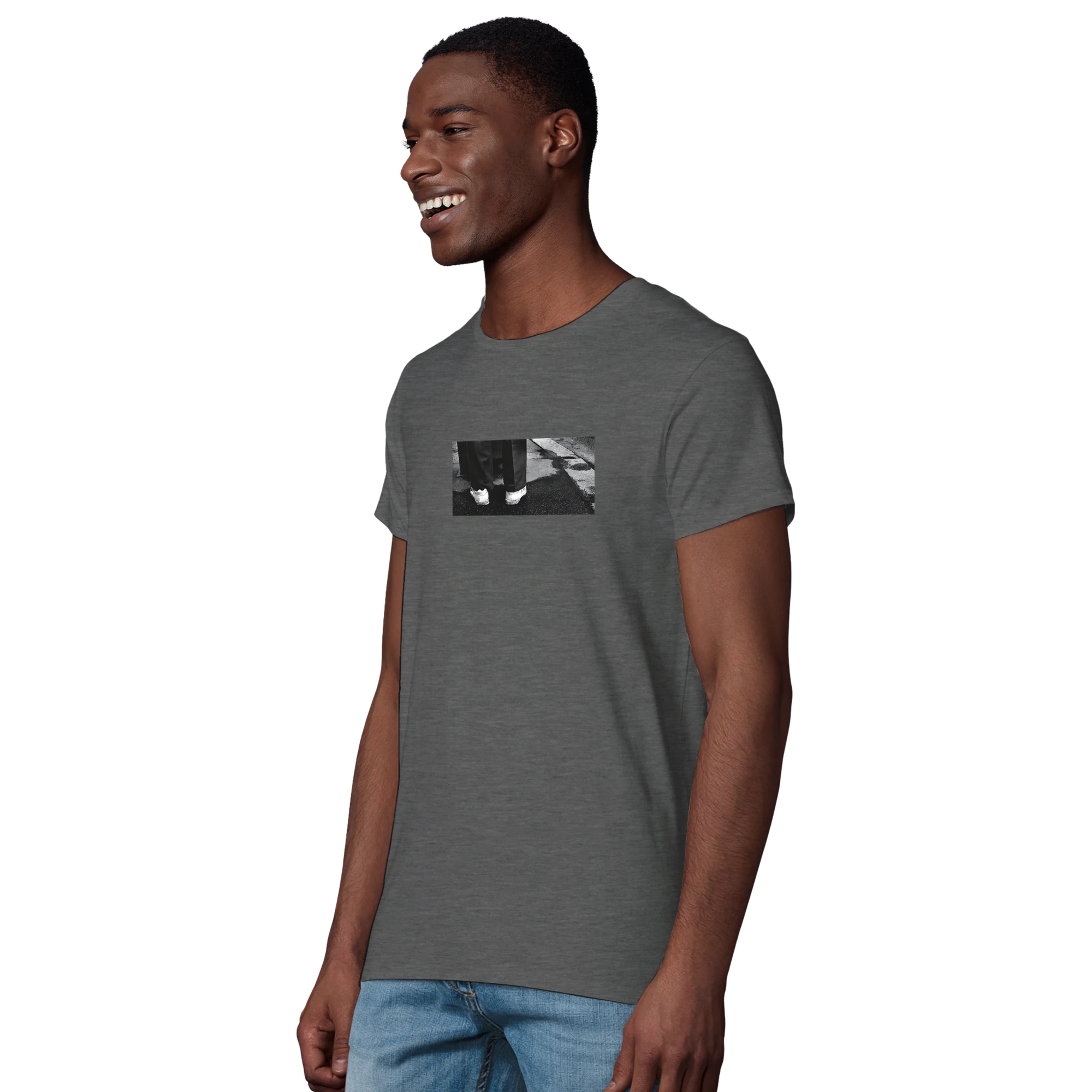 Patience - "This is Where He Stood" T-shirt Grey Melange XS 6