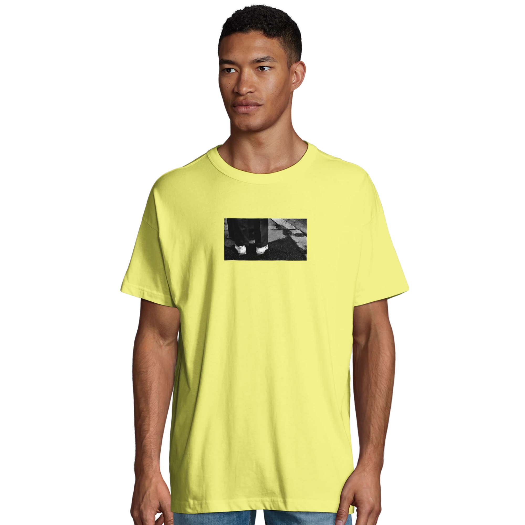 Patience - "This is Where He Stood" T-shirt Light Yellow S 25