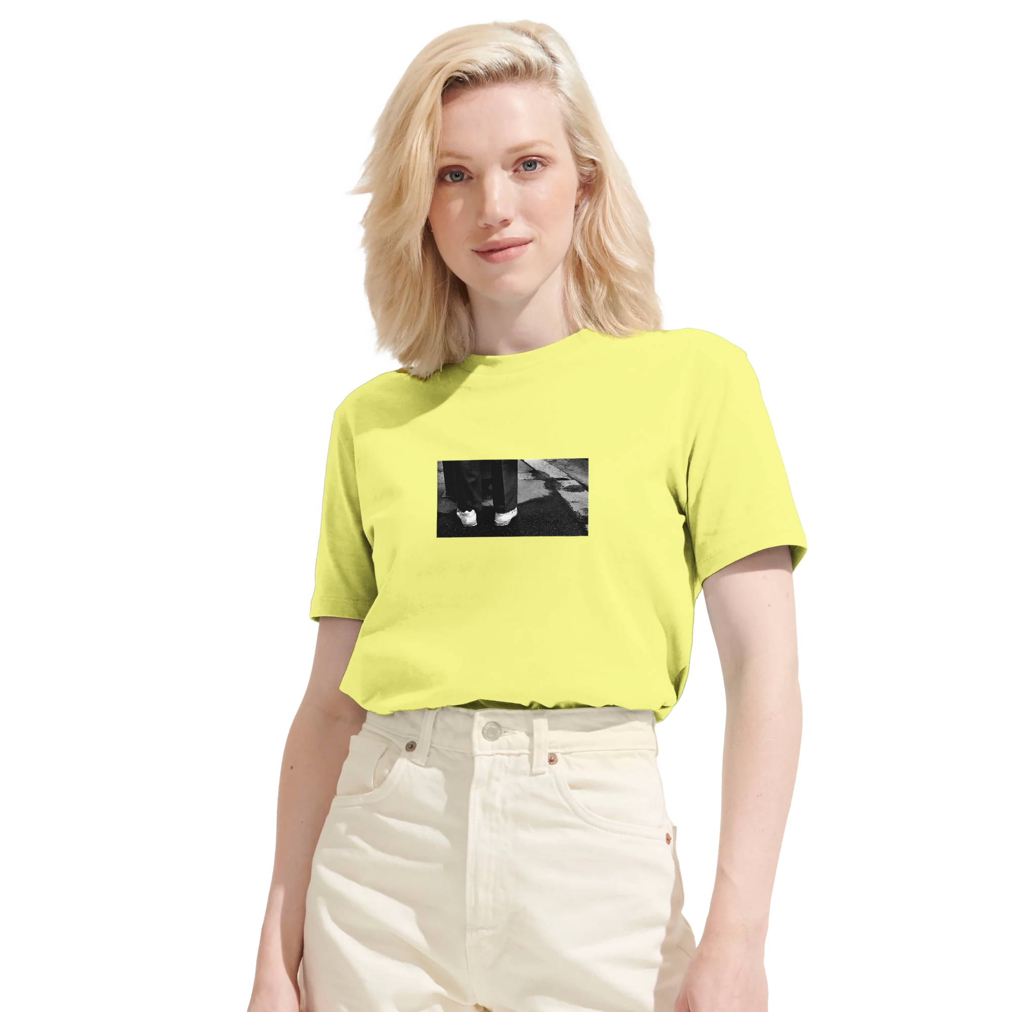 Patience - "This is Where He Stood" T-shirt Light Yellow XS 39