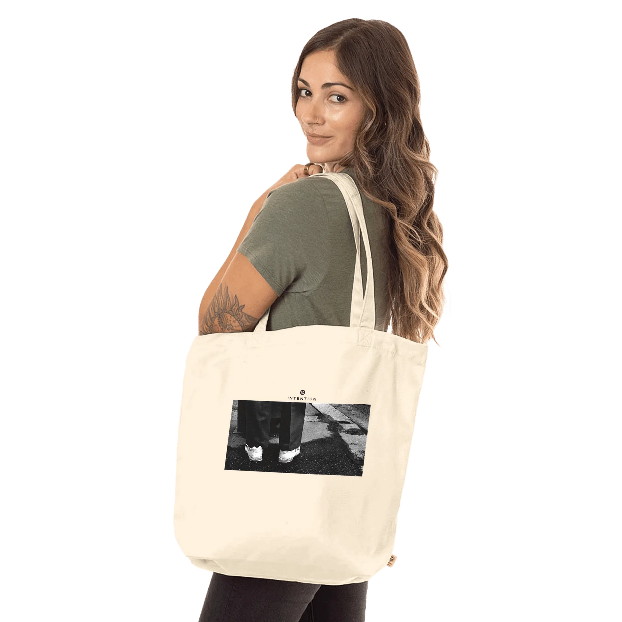 Patience - "This Is Where He Stood" Tote Bag Natural 4