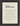 Patience Word of Intention Framed print 13x18 cm / 5x7″ Black frame Linen paper
