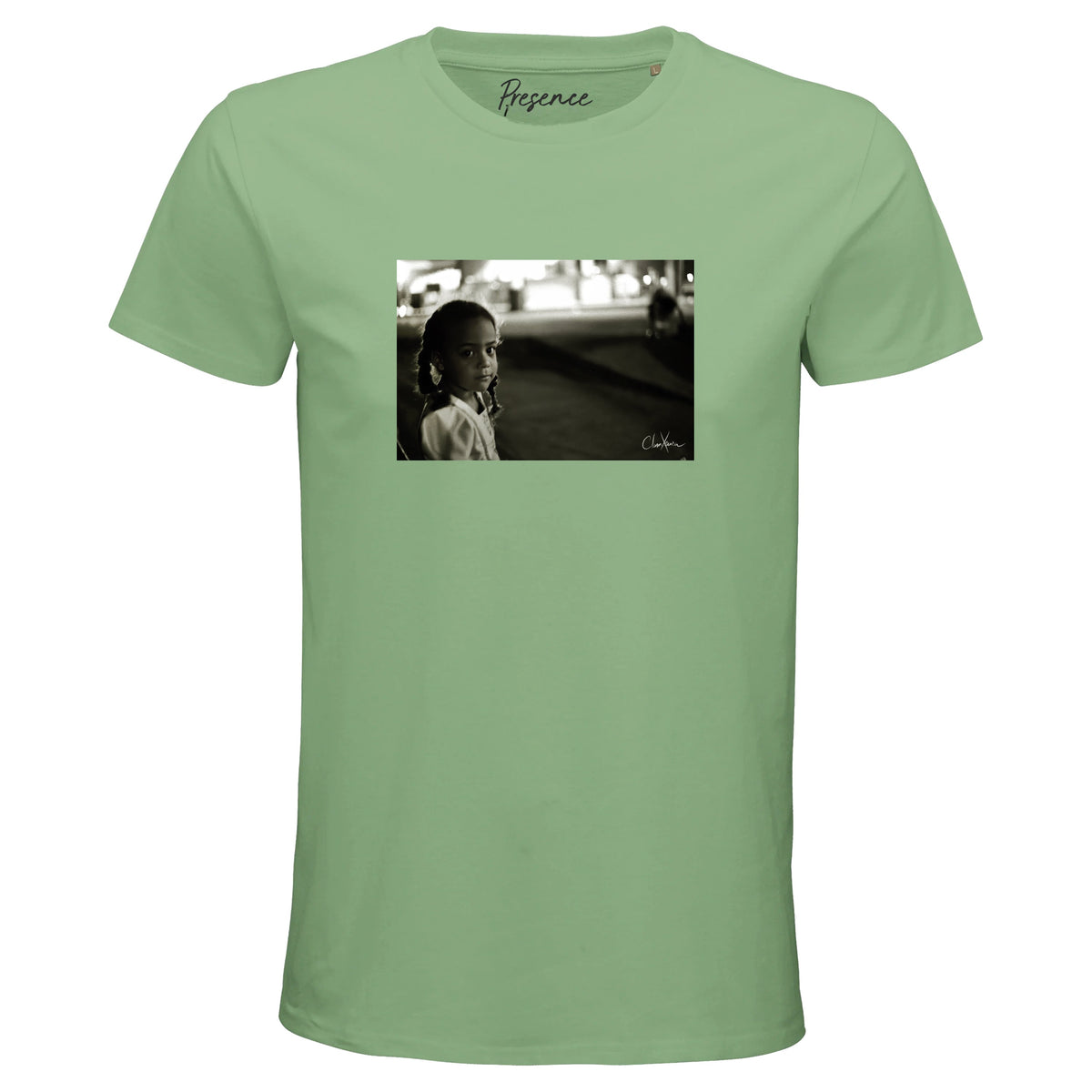 Presence - "Cuba Girl" T-shirt apple green 1