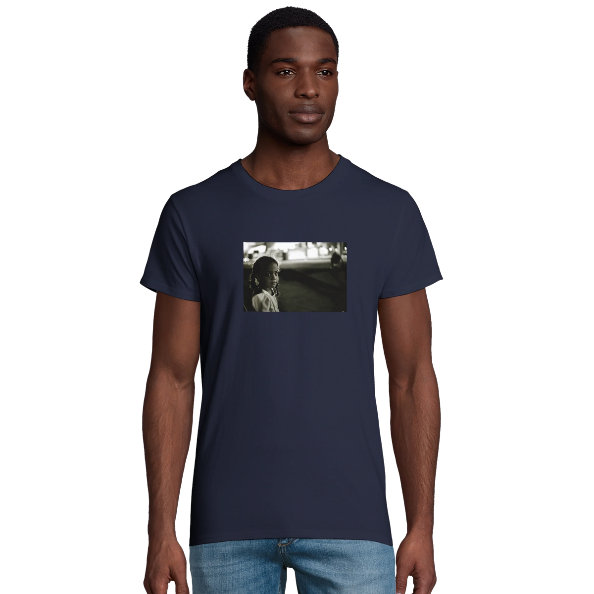 Presence - "Cuba Girl" T-shirt French Navy 4