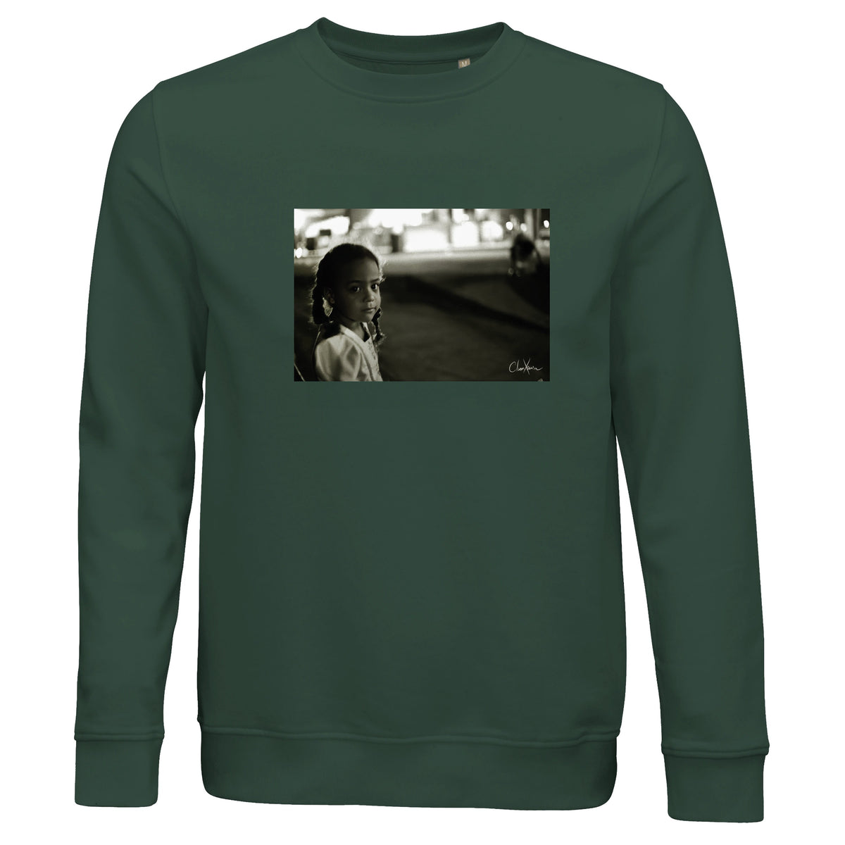 Presence - "Cuba Girl" Sweatshirt Bottle Green 1