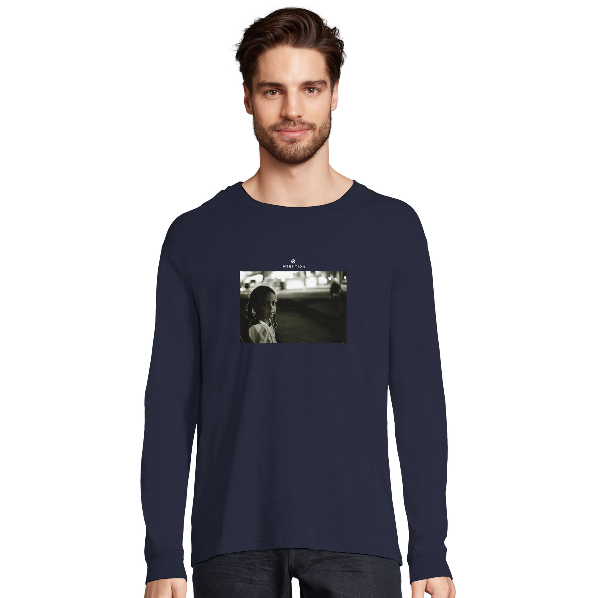 Presence - "Cuba Girl" Long sleeve French Navy 3