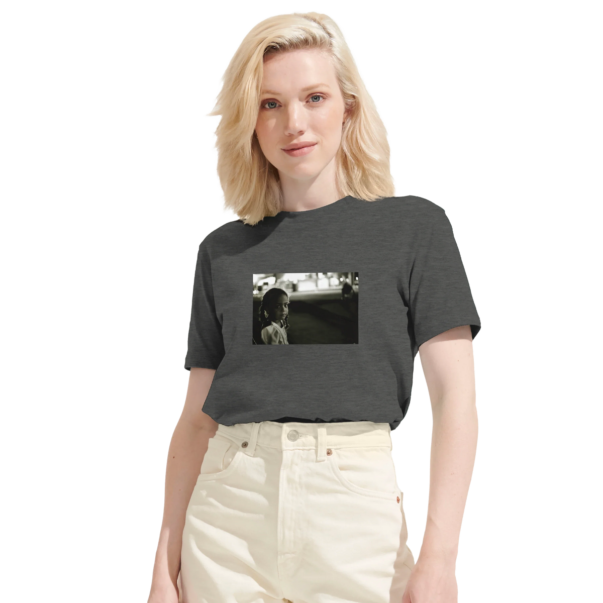 Presence - "Cuba Girl" T-shirt Grey Melange 6