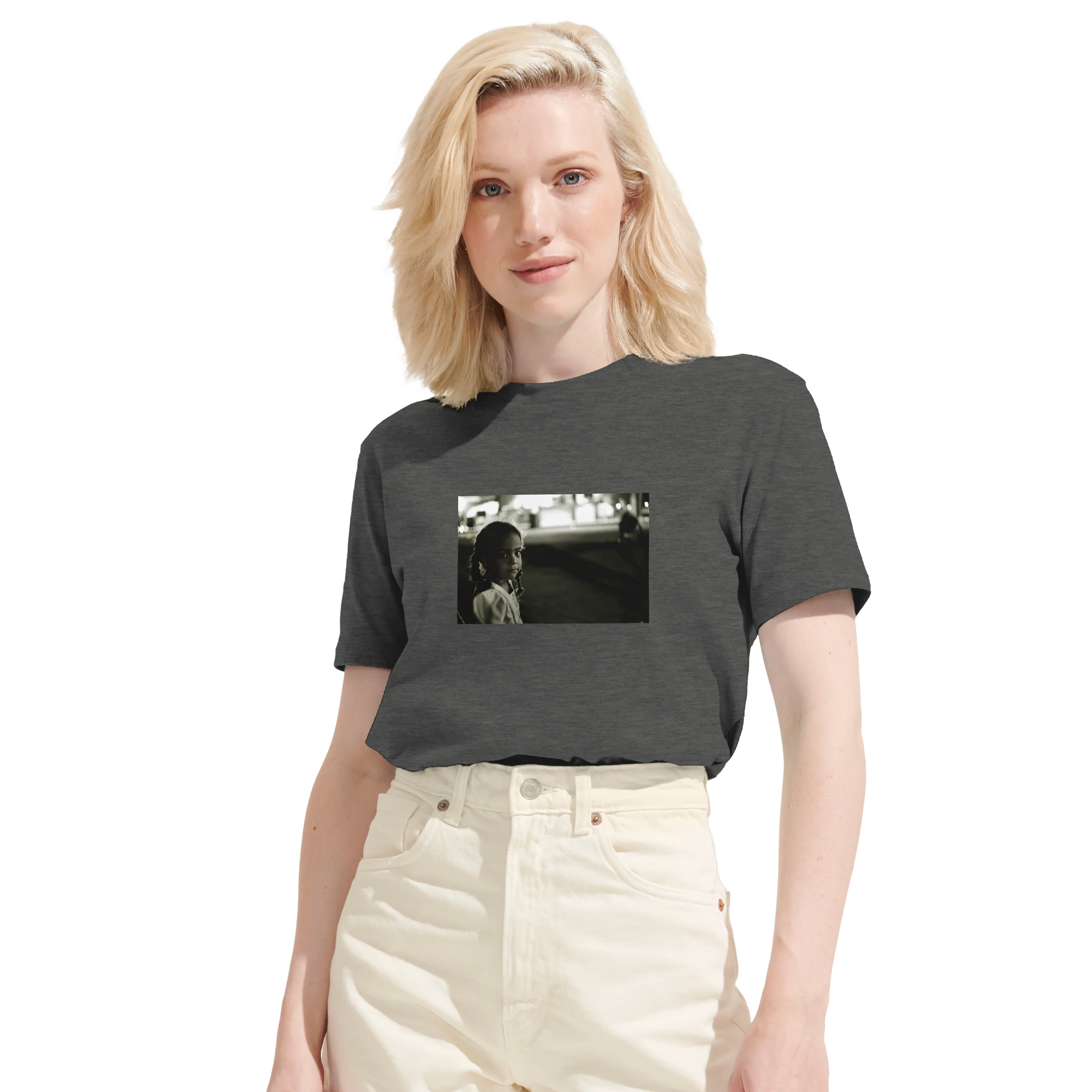 Presence - "Cuba Girl" T-shirt Grey Melange 6
