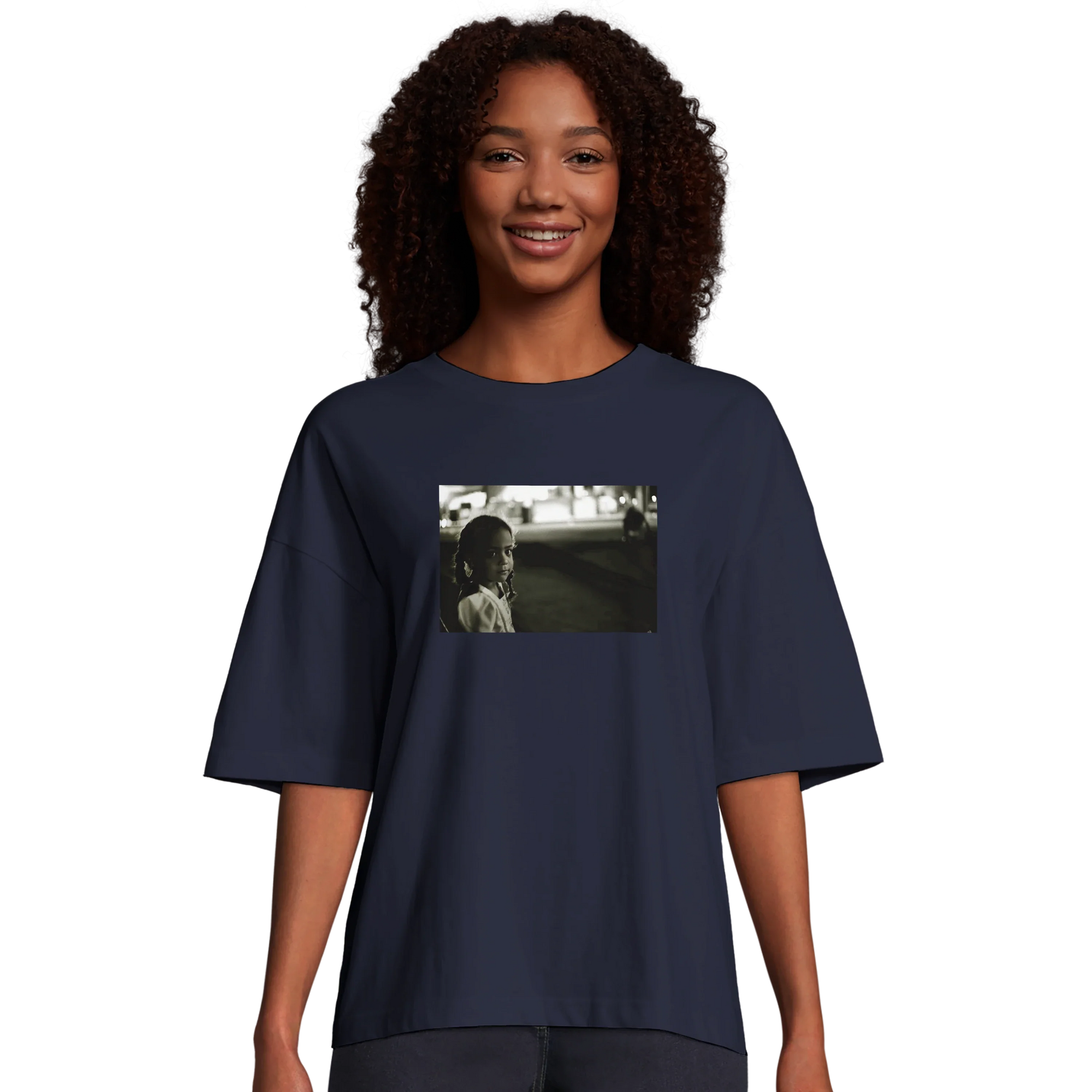 Presence - "Cuba Girl" T-shirt French Navy 4