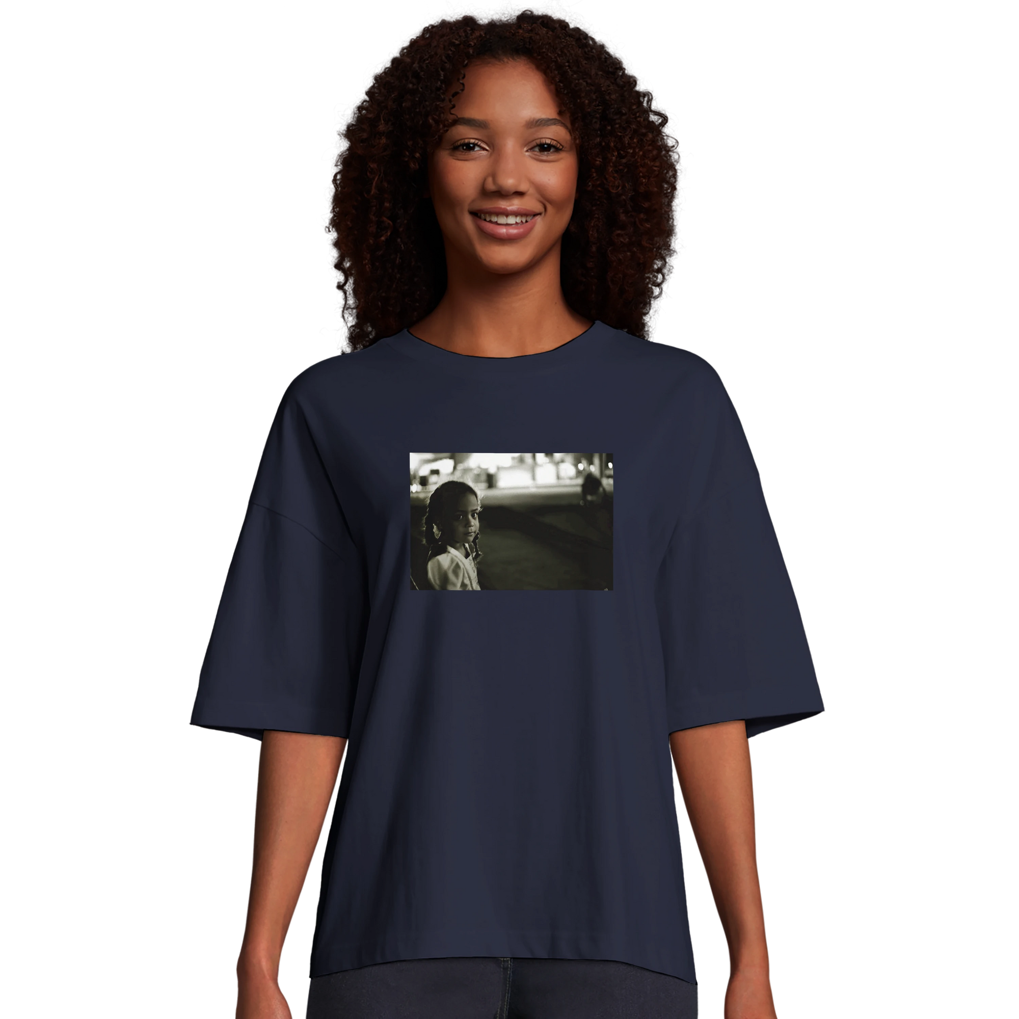 Presence - "Cuba Girl" T-shirt French Navy 4