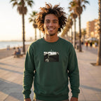 Presence - "Cuba Girl" Sweatshirt Bottle Green XS 4