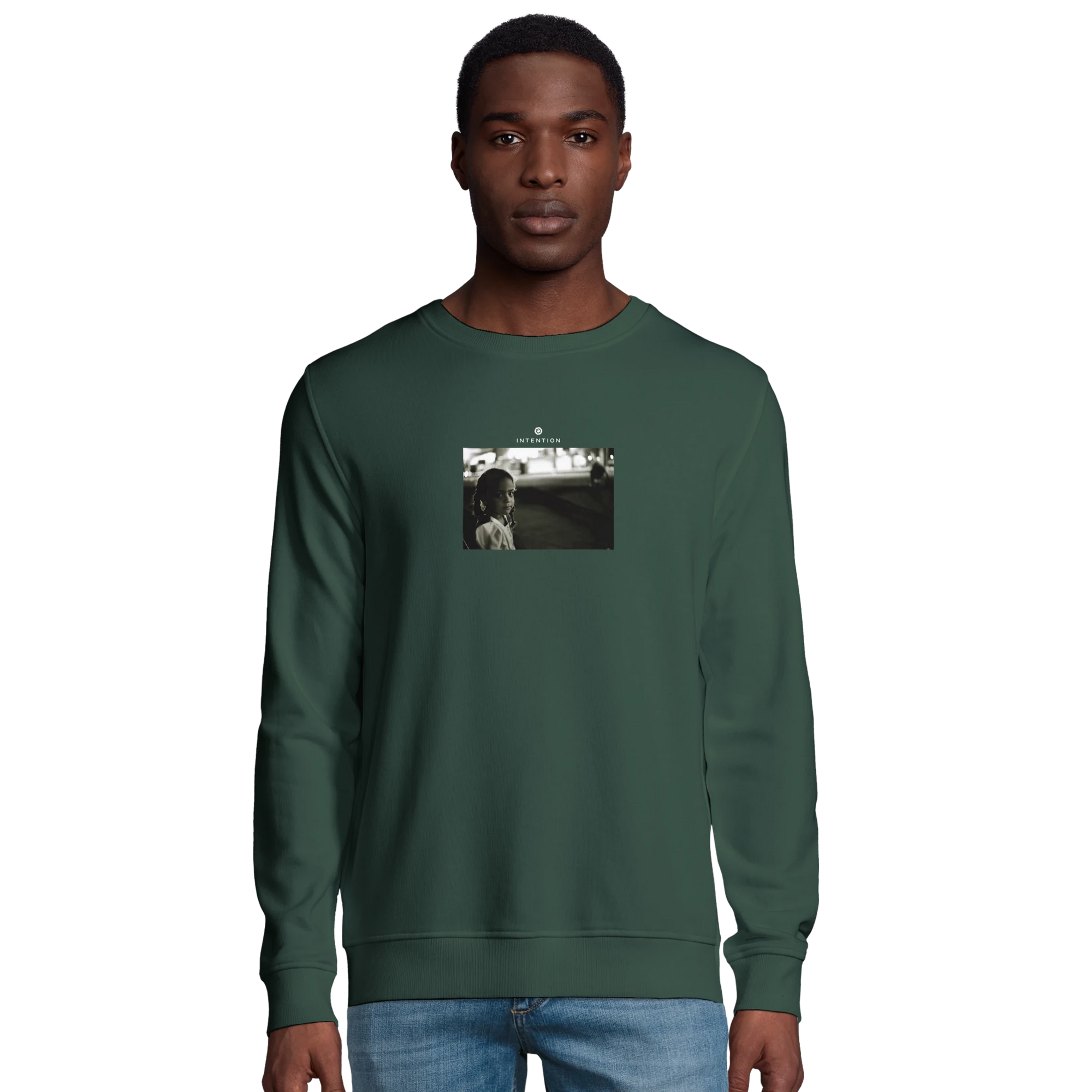 Presence - "Cuba Girl" Sweatshirt Bottle Green XS 24