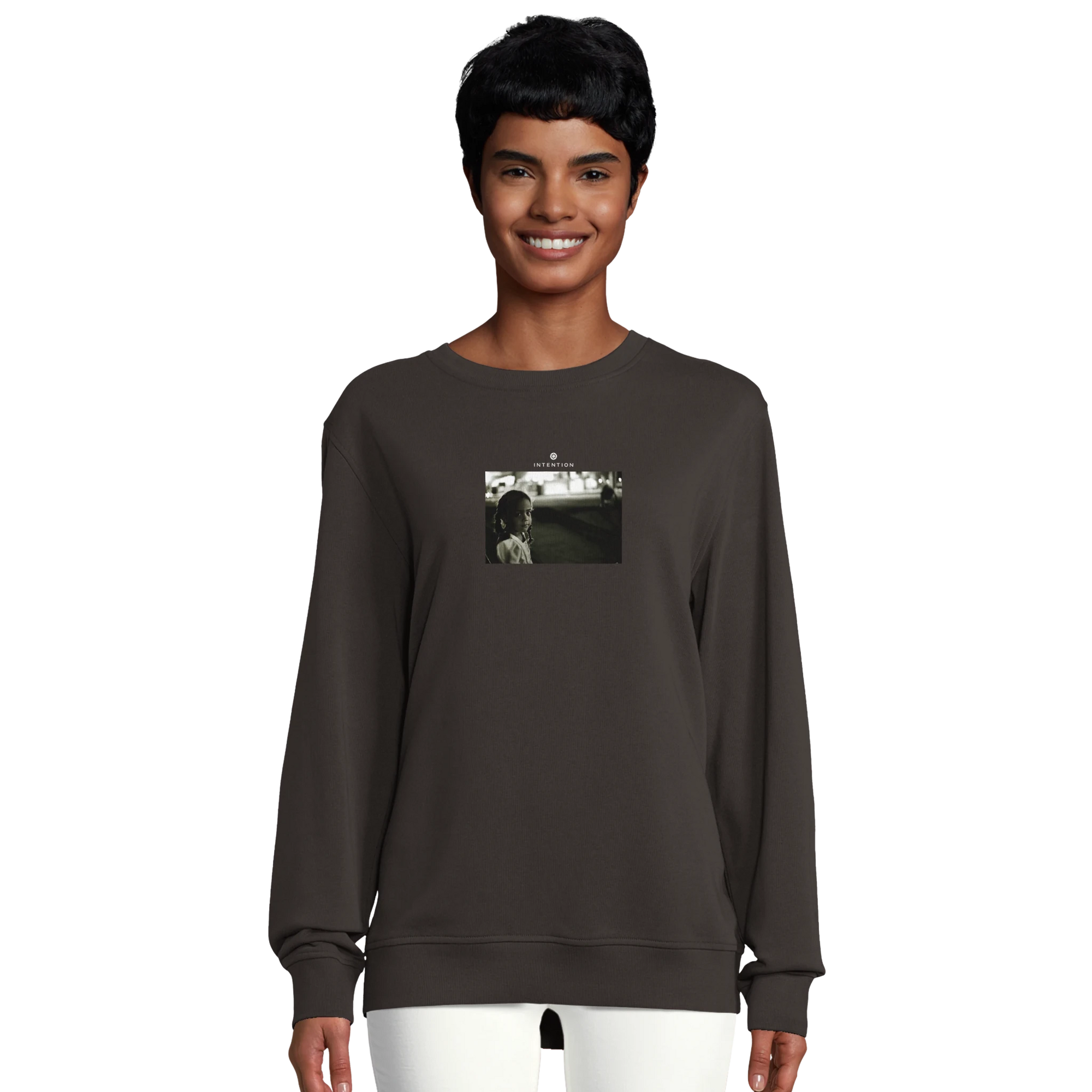 Presence - "Cuba Girl" Sweatshirt deep charcoal grey XS 8