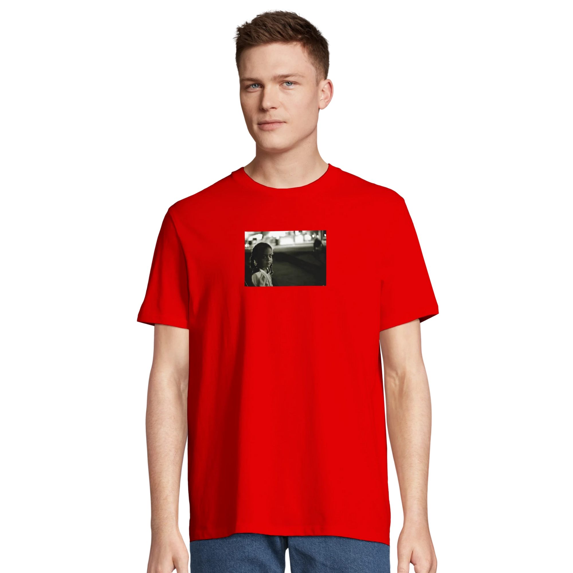 Presence - "Cuba Girl" T-shirt Bright Red XS 73