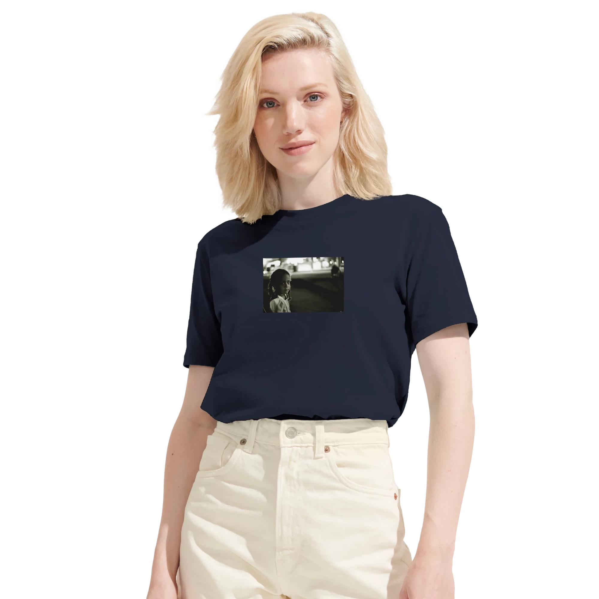 Presence - "Cuba Girl" T-shirt French Navy XS 39