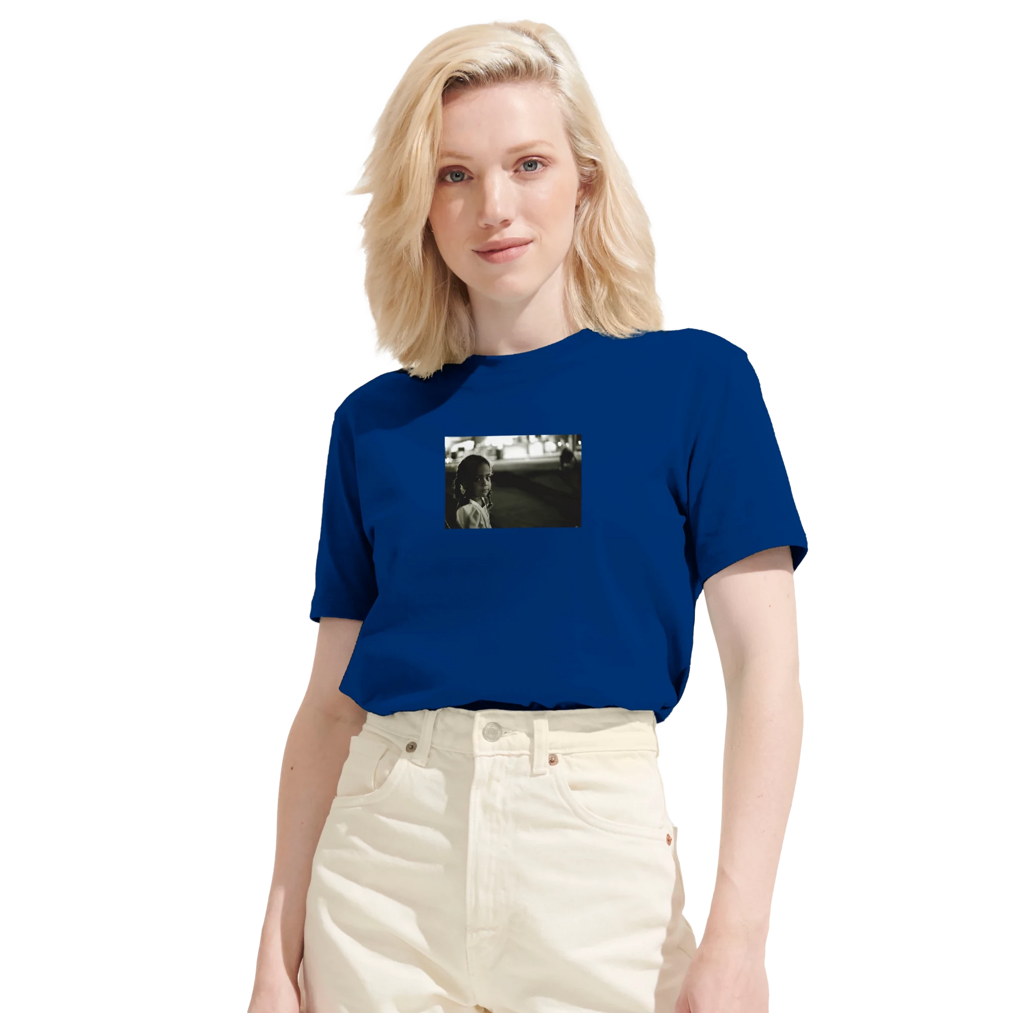 Presence - "Cuba Girl" T-shirt Royal Blue XS 63