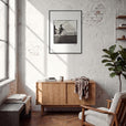 Ready to Fly Framed print 60x80 cm / 24x32″ Black frame in interior