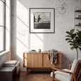Ready to Fly Framed print 70x70 cm / 28x28″ Black frame in interior